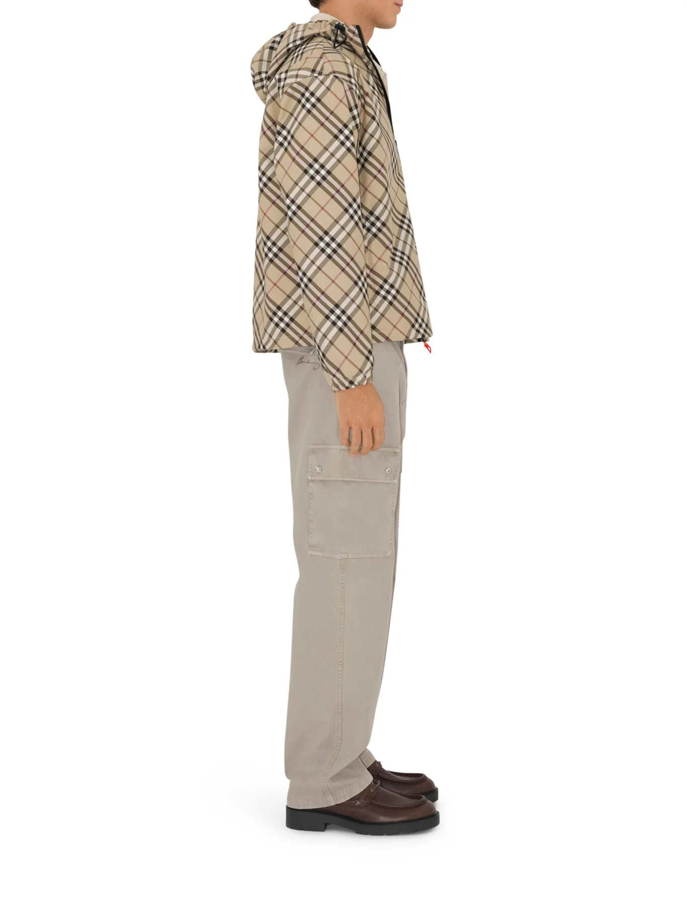 CHECK PRINT TWILL JACKET - Image 3