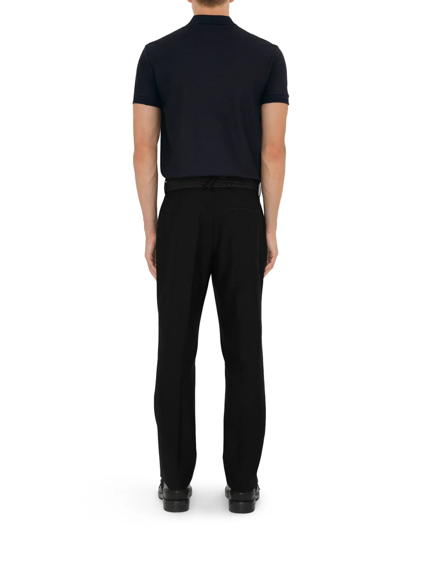 COTTON POLO SHIRT WITH EMBROIDERED EKD LOGO - Image 4