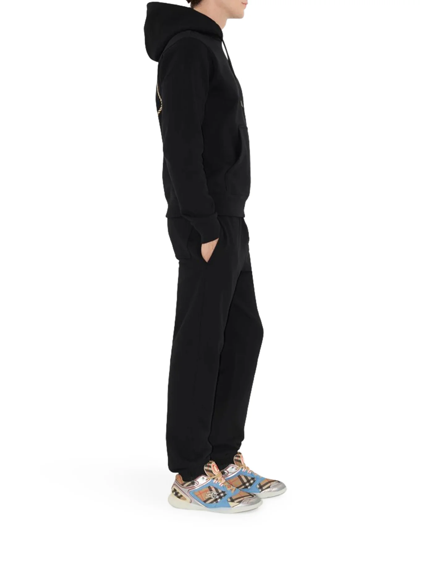 KNIGHT STAMP COTTON HOODIE - Image 4