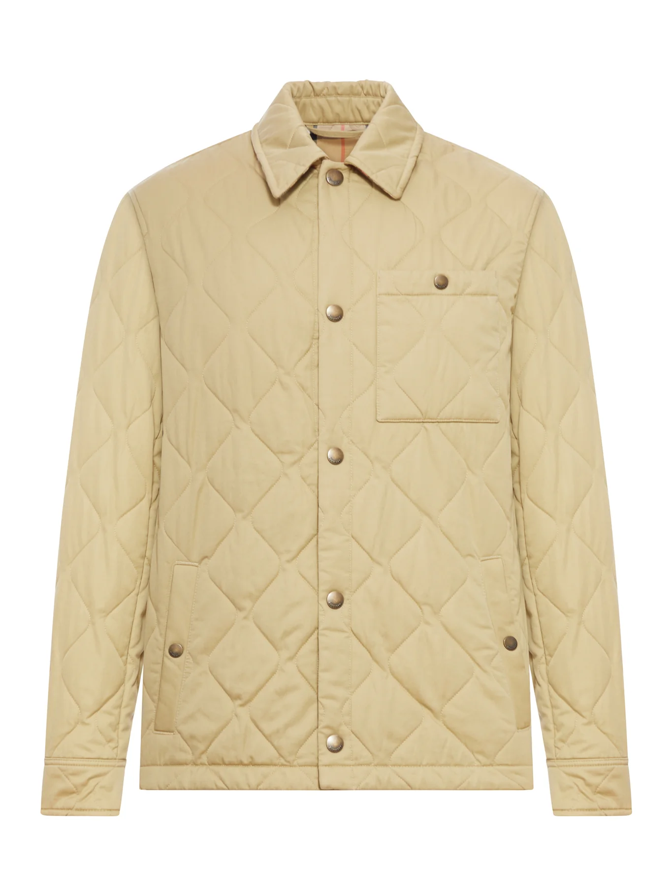 QUILTED GABARDINE OVERSHIRT