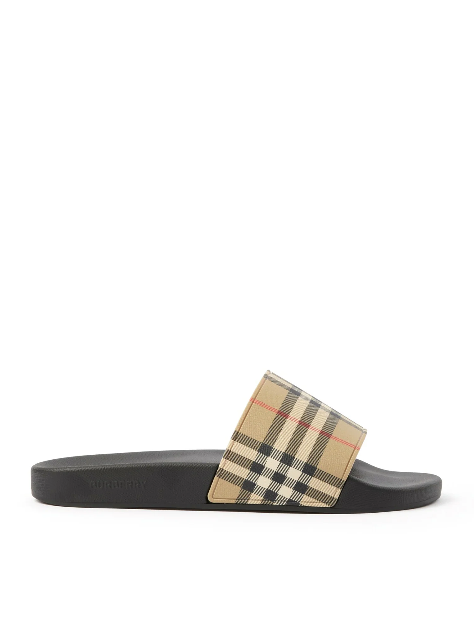 SLIPPERS WITH VINTAGE CHECK PRINTED PATTERN