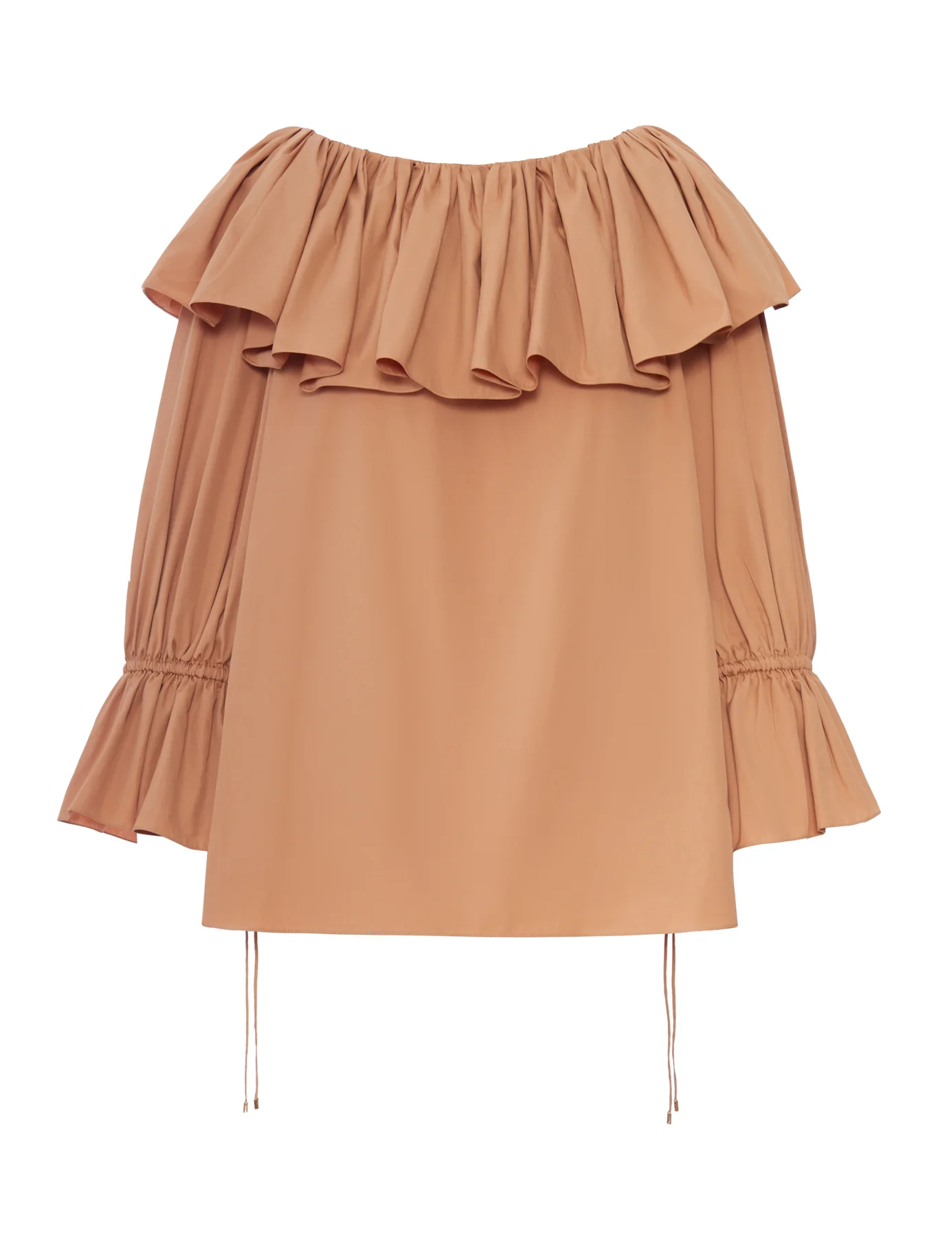 COTTON BLOUSE WITH RUFFLES