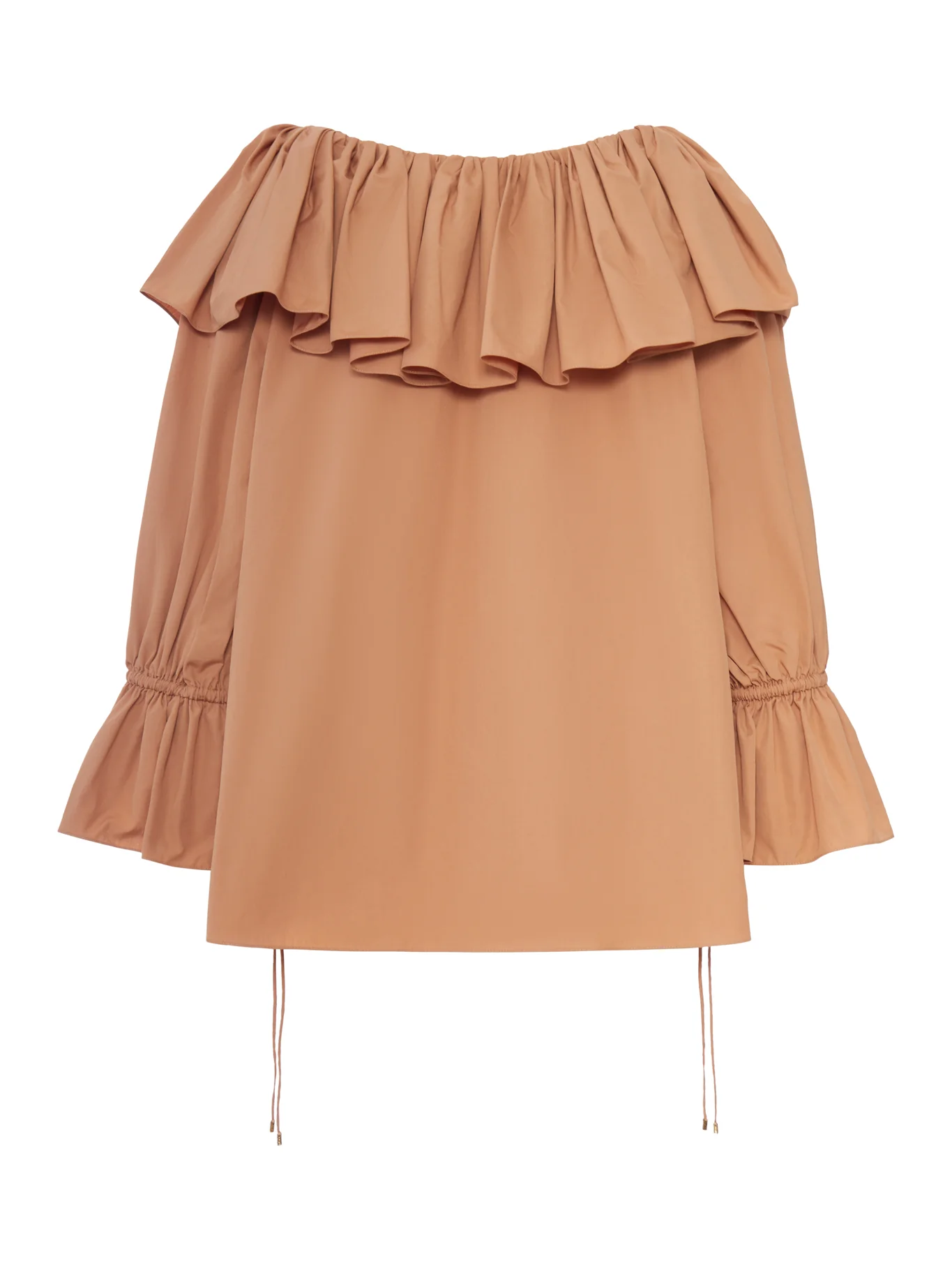 COTTON BLOUSE WITH RUFFLES - Image 2