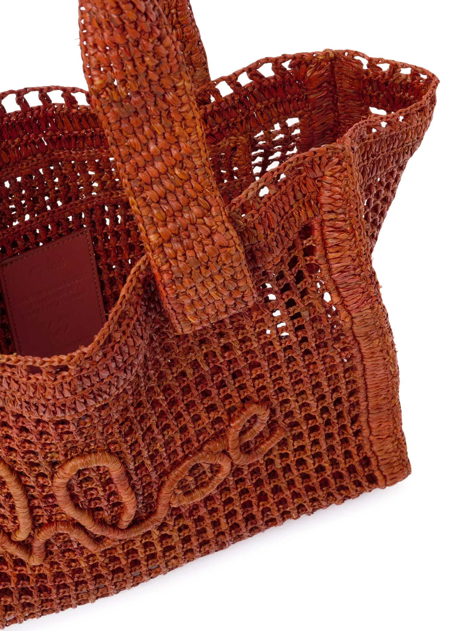 EAST-WEST SUMMER BANANA TOTE BAG IN RAFFIA - Image 6