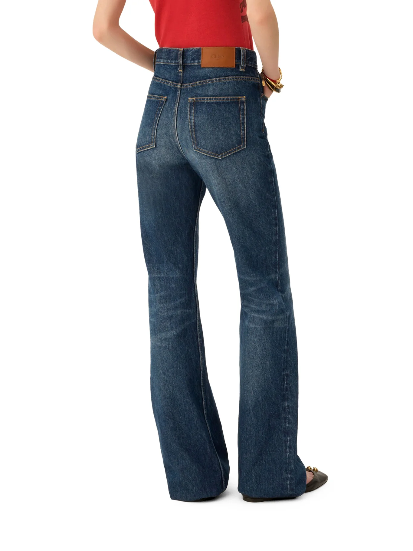 HIGH WAIST CAPSULE HORSE JEANS IN DENIM - Image 4