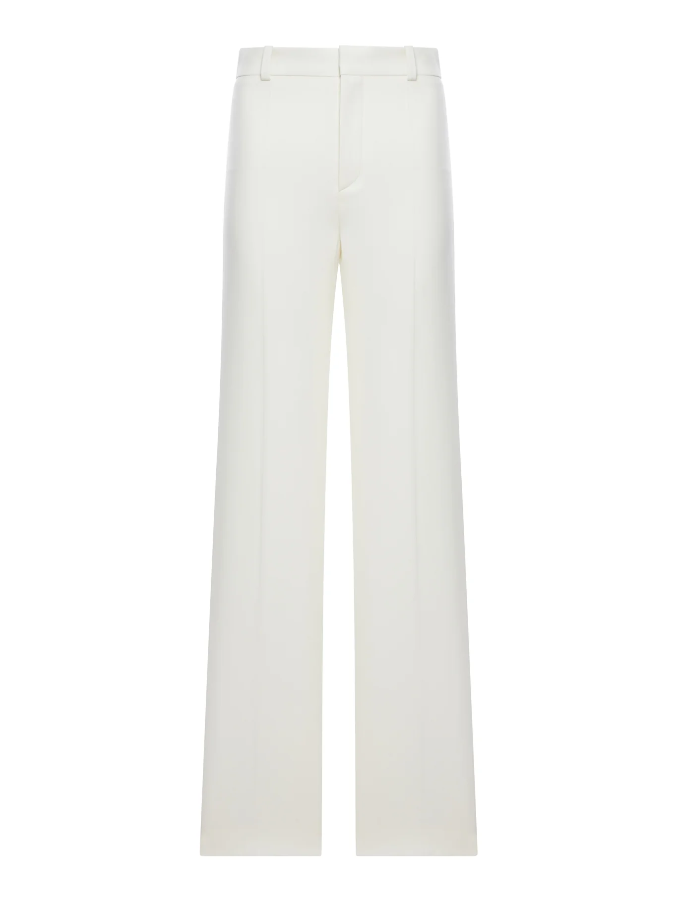 HIGH-WAISTED FLARED TROUSERS IN GRAIN DE POUDRE WOOL