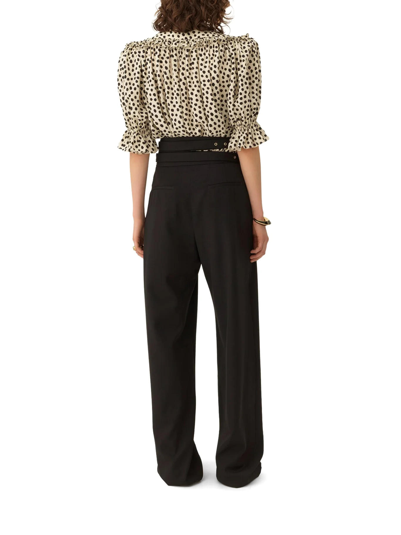 HIGH-WAISTED TAILORED WOOL TROUSERS - Image 4