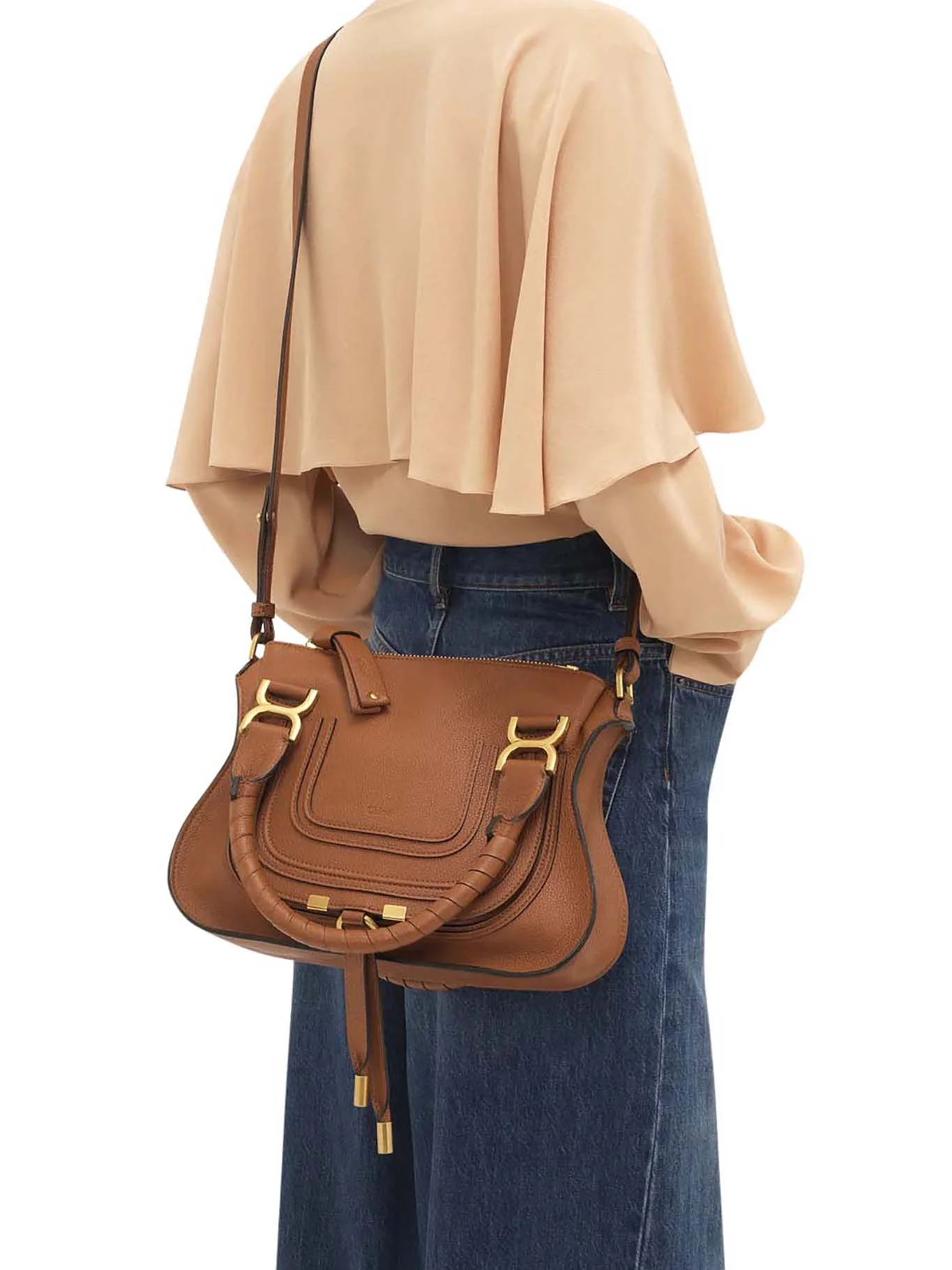 SMALL MERCIE BAG IN GRANATE LEATHER - Image 3