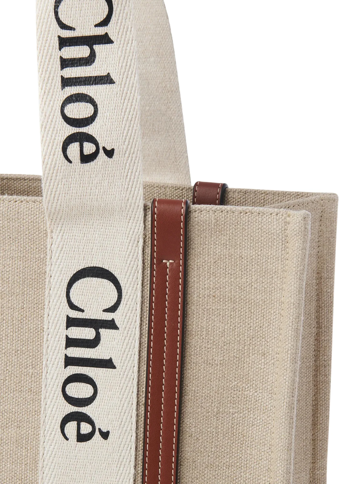 WOODY LINEN TOTE BAG - Image 5