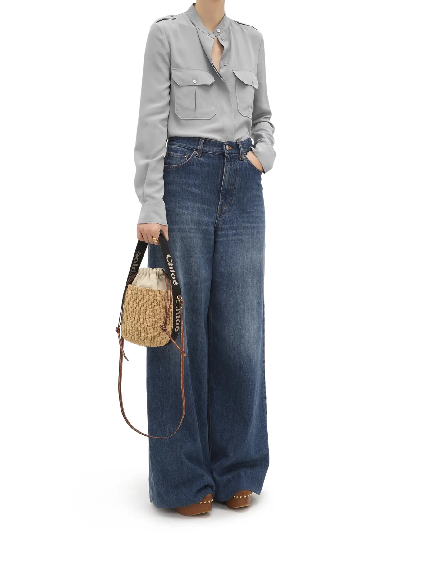 WOODY SMALL BASKET BAG IN NATURAL FIBRES - Image 2
