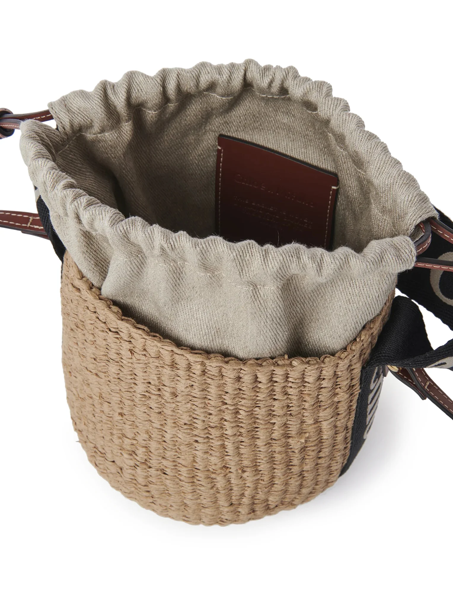 WOODY SMALL BASKET BAG IN NATURAL FIBRES - Image 5