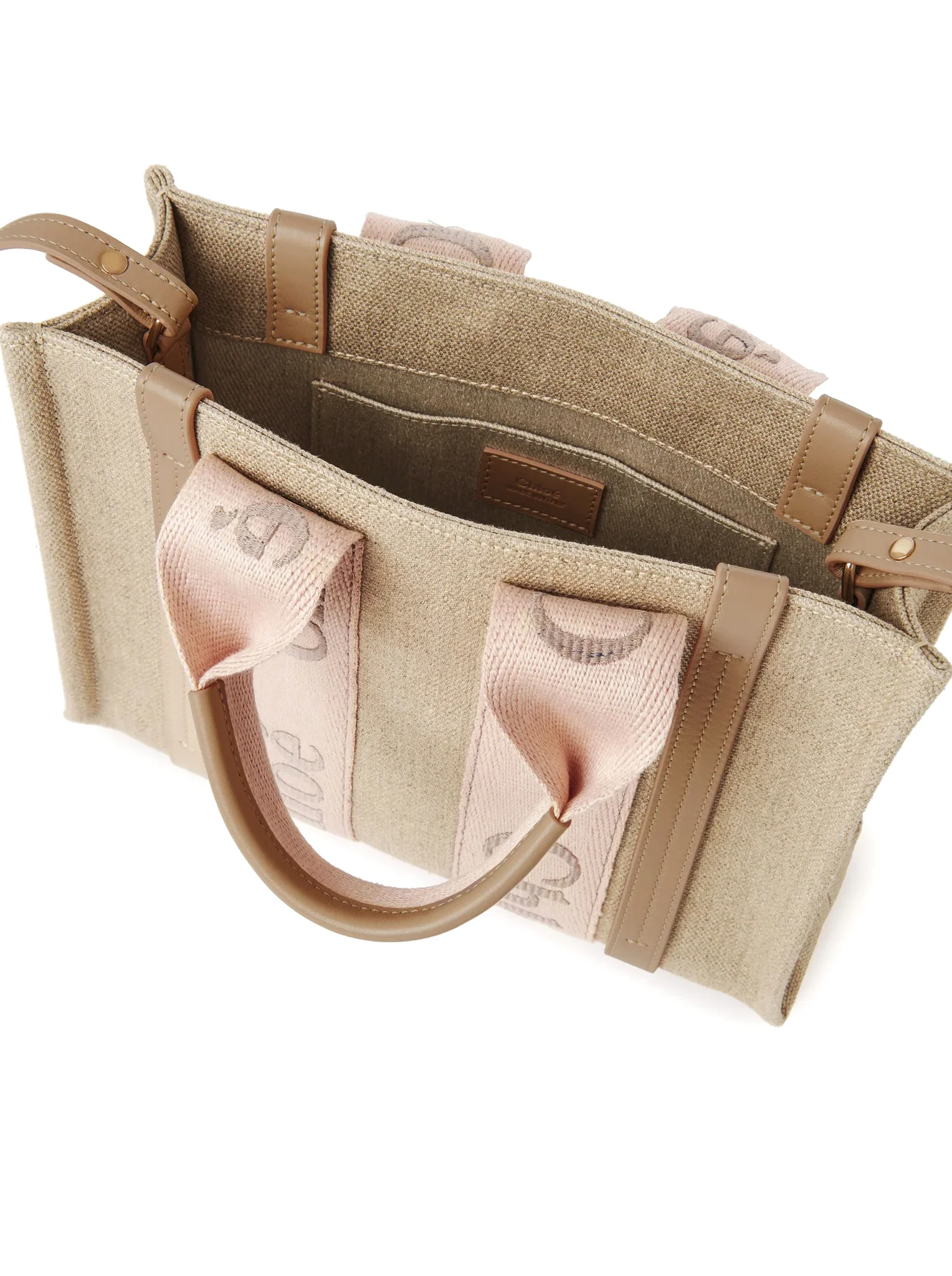 SMALL WOODY TOTE BAG IN LINEN - Image 7