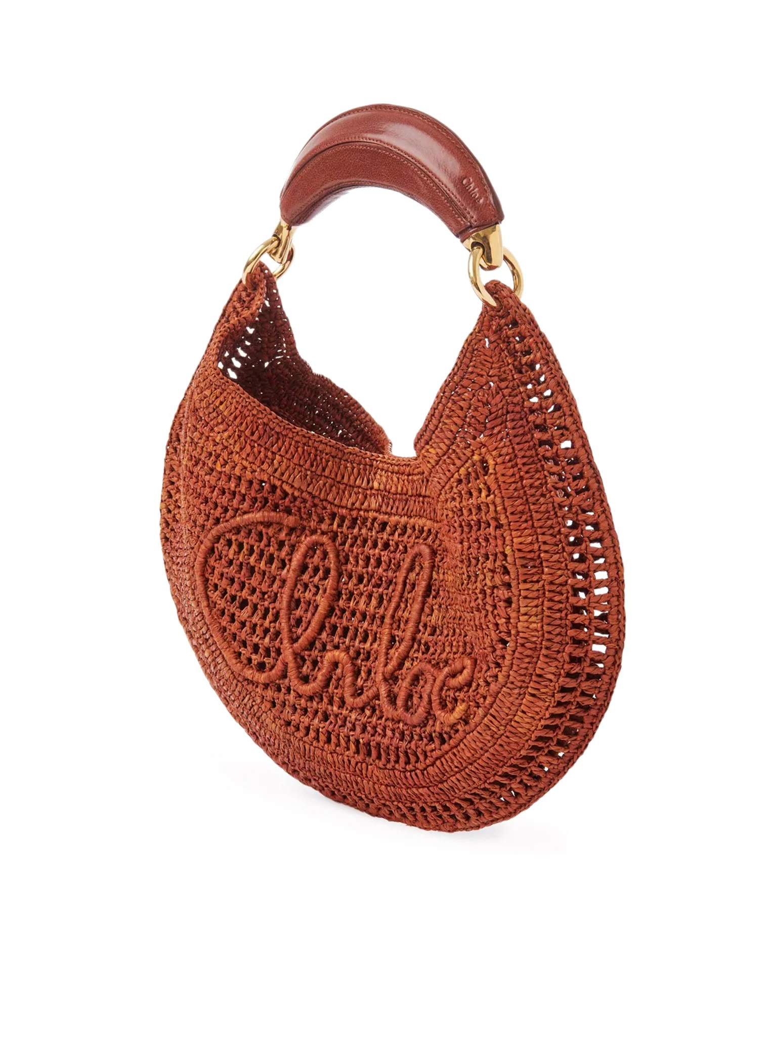SUMMER BANANA RAFFIA HOBO BAG - Image 4