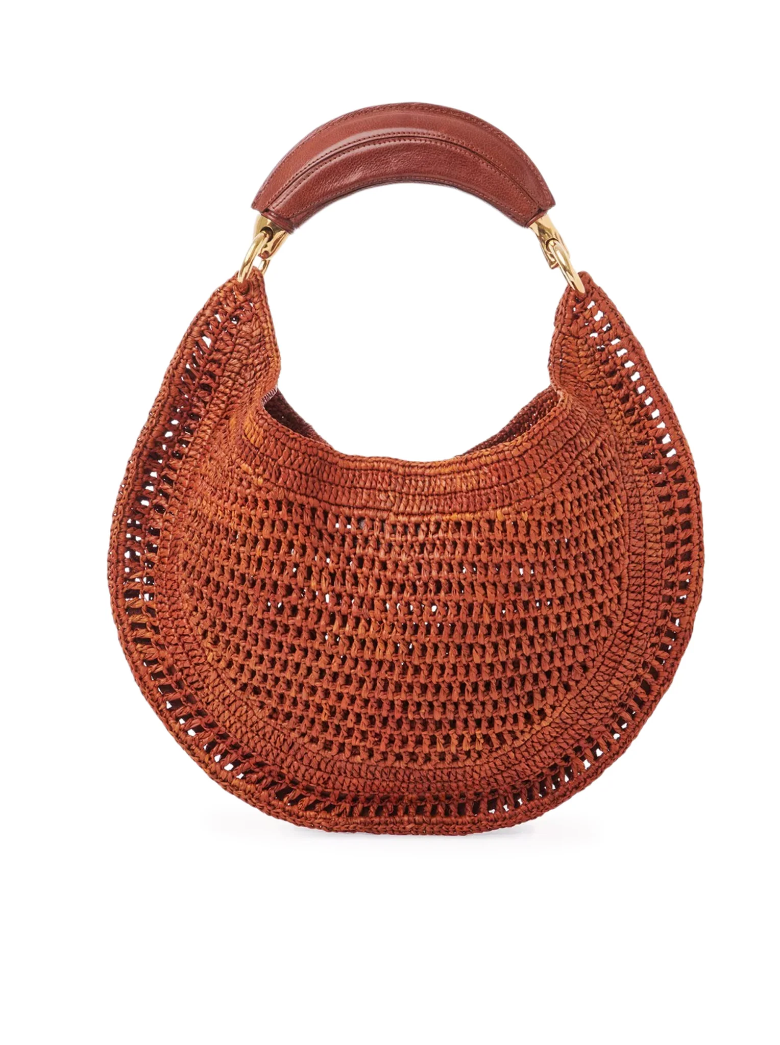 SUMMER BANANA RAFFIA HOBO BAG - Image 5
