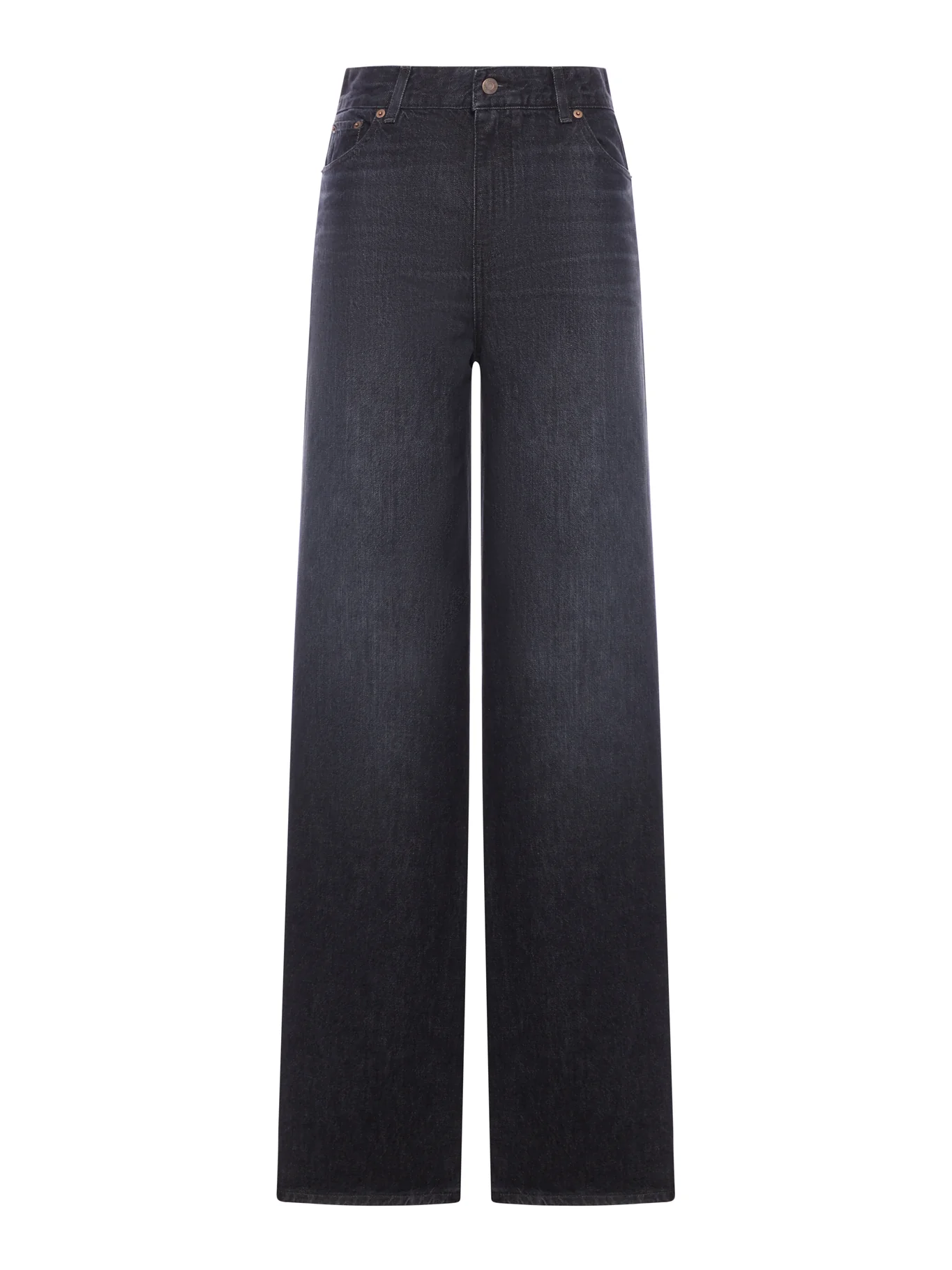 WIDE LEG HIGH WAISTED DENIM JEANS