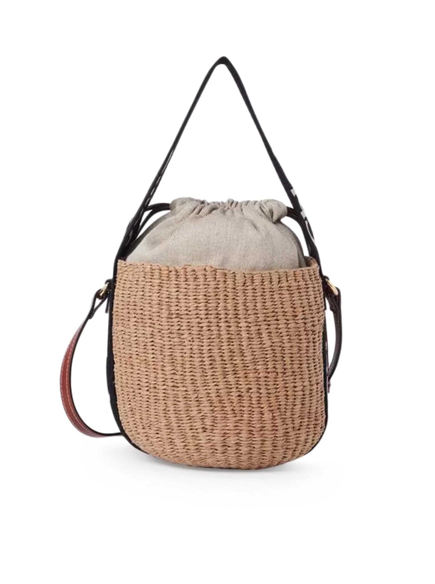 WOODY SMALL BASKET BAG IN NATURAL FIBERS - Image 4