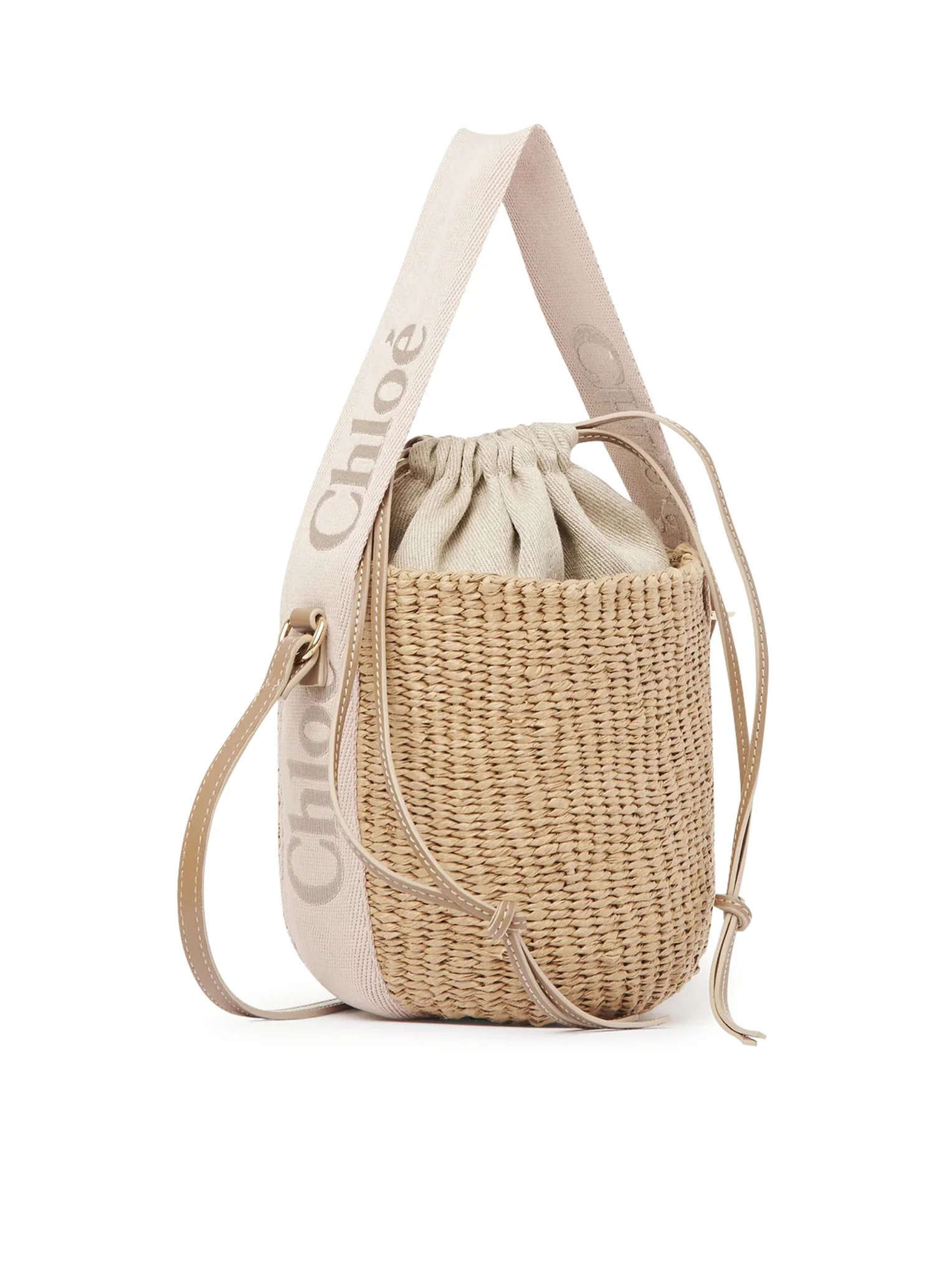 WOODY SMALL BASKET BAG IN NATURAL FIBRES - Image 4