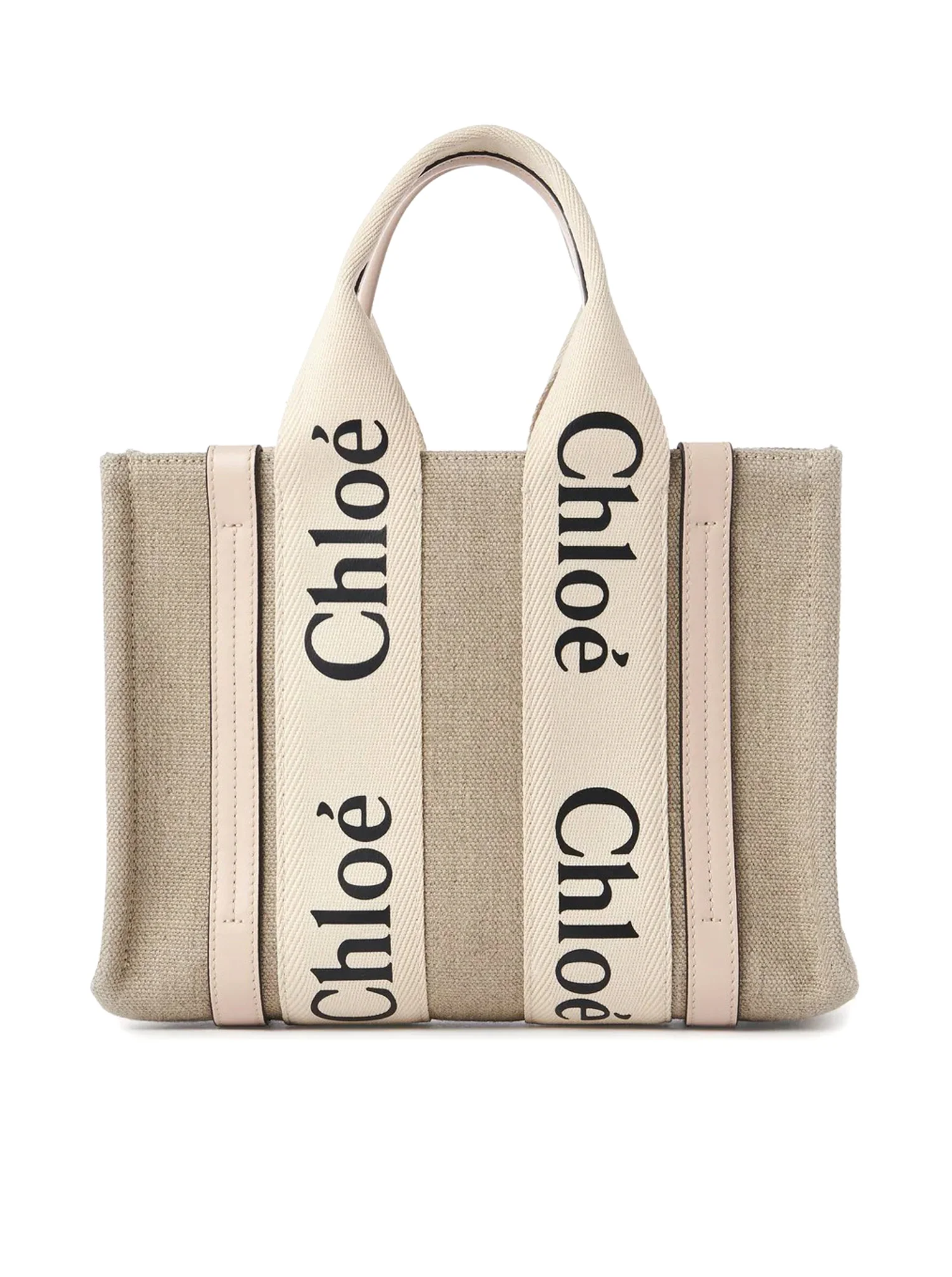 WOODY SMALL LINEN TOTE BAG - Image 5