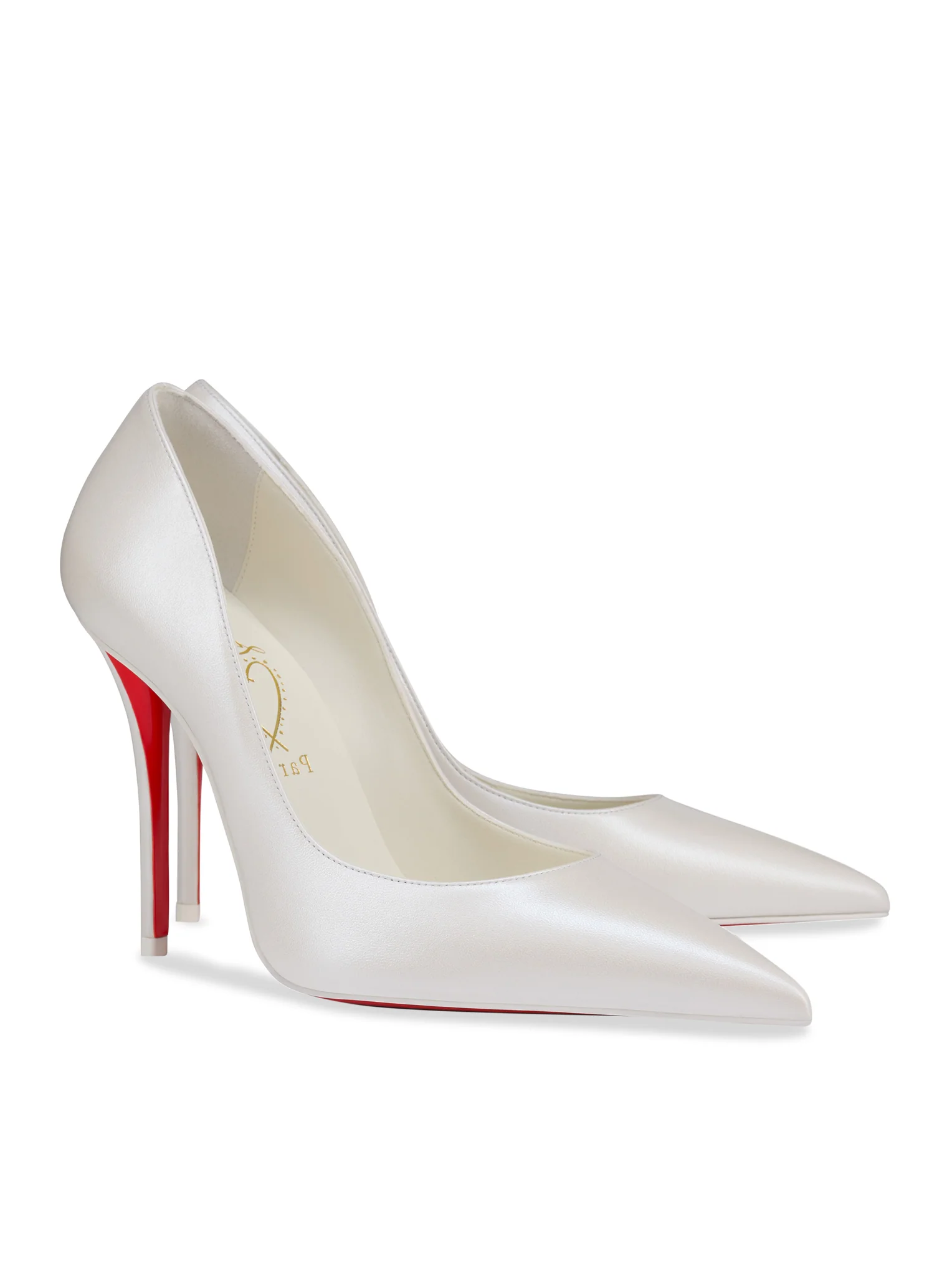 MISS Z 100MM PUMPS IN PEARLESCENT LEATHER - Image 2