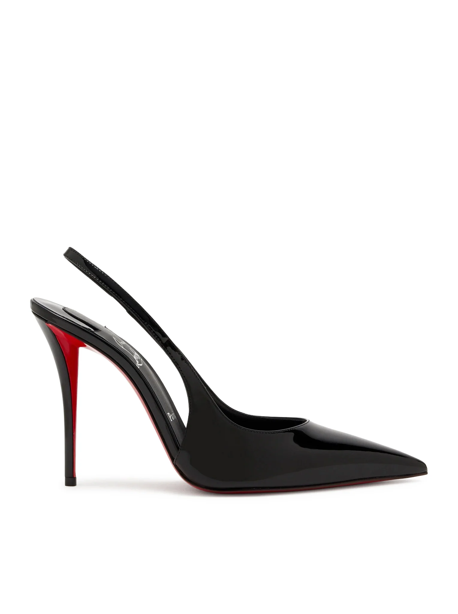 MISS Z PATENT CALFSKIN SLINGBACK PUMPS