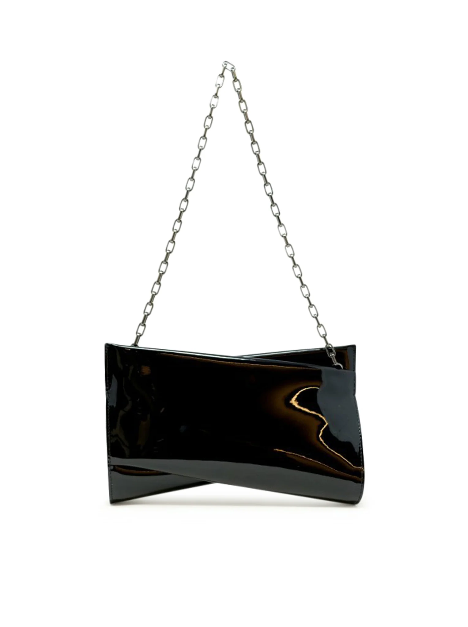 PATENT LOUBITWIST CLUTCH BAG - Image 4