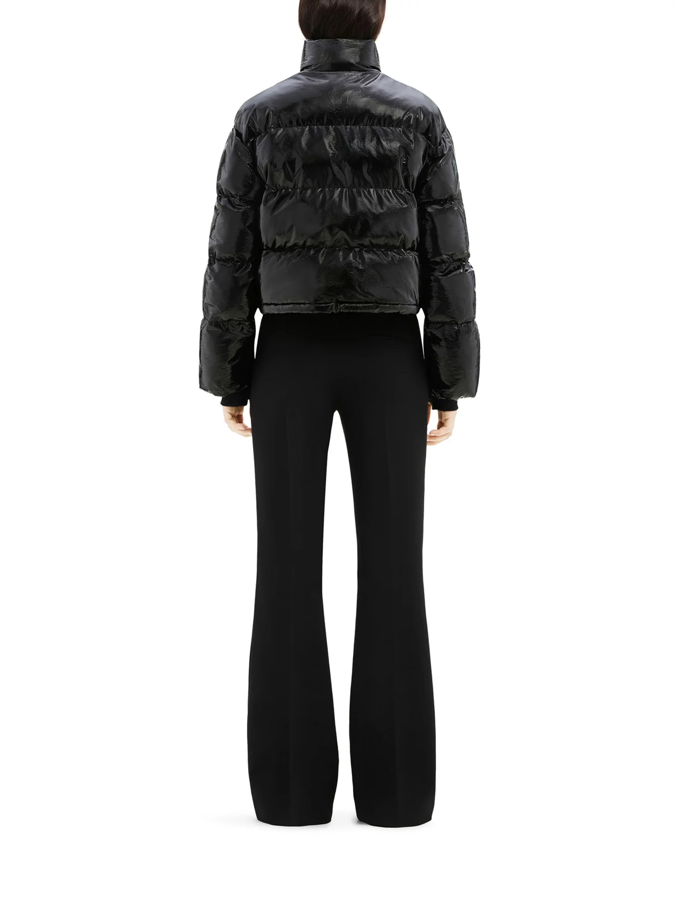 VINYL BOMBER JACKET WITH CONTRASTING EMBROIDERED AC LOGO - Image 3
