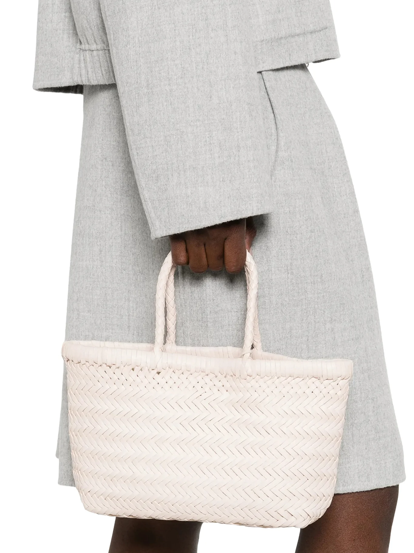 MINI FLAT GORA HANDBAG IN SAND LEATHER - Image 2