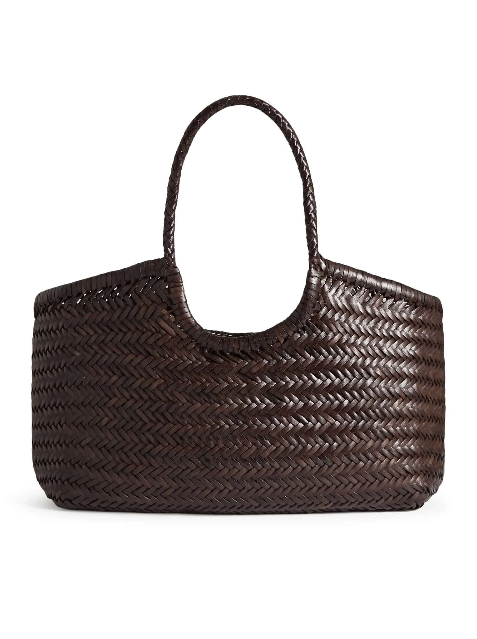 NANTUCKET BIG TOTE BAG IN WOVEN LEATHER - Image 3