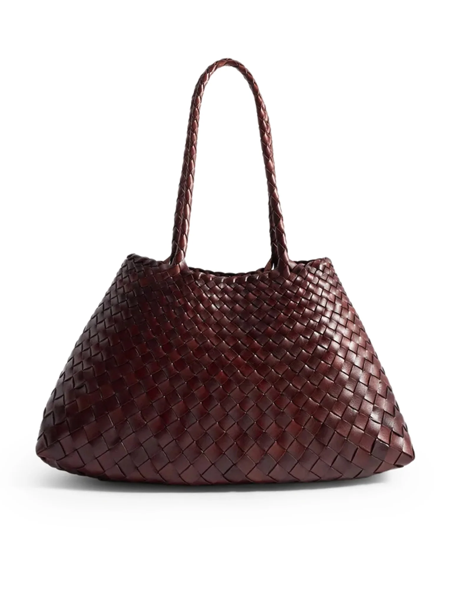 SANTA CROCE BIG WOVEN LEATHER BAG - Image 4