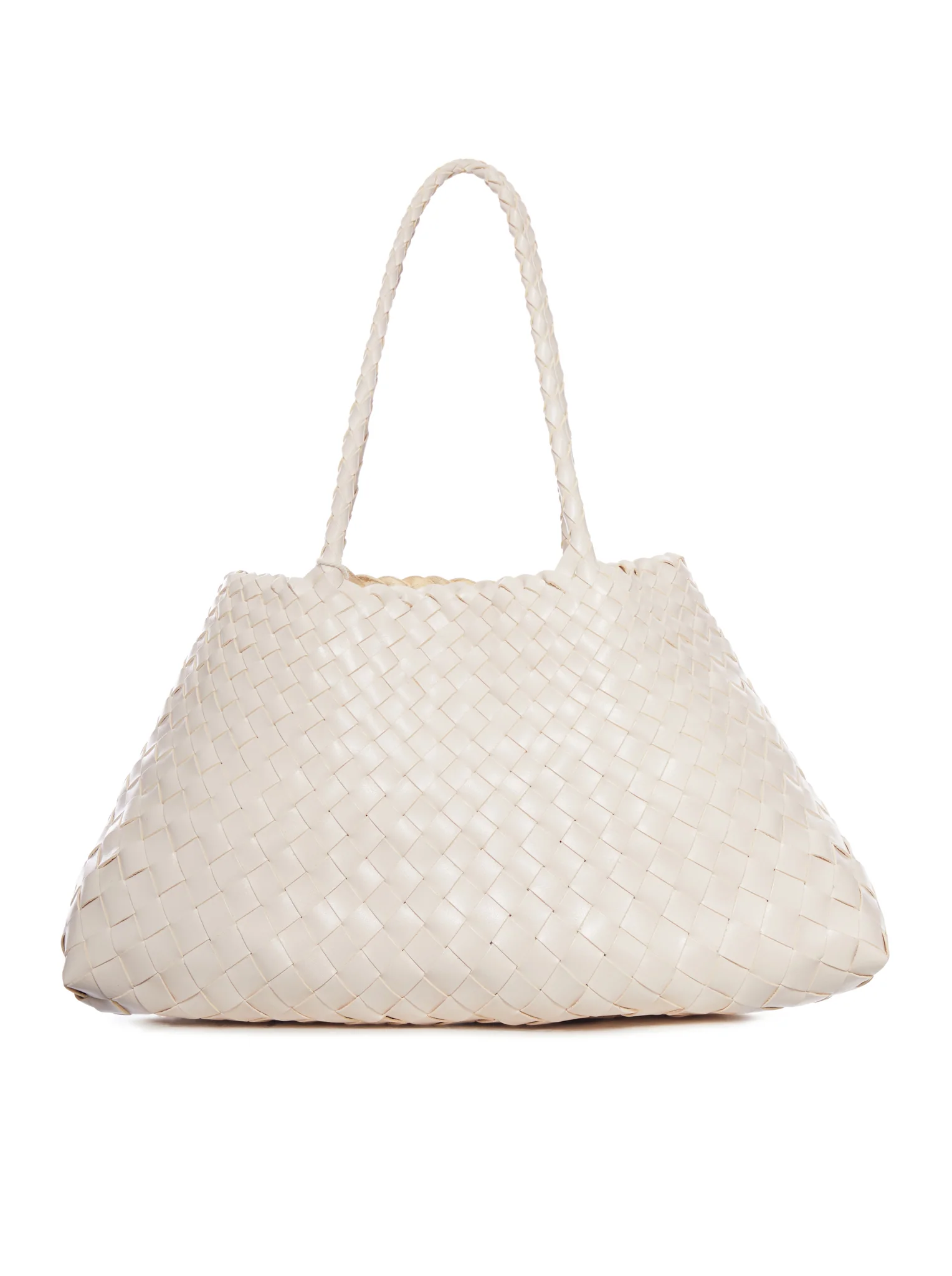 SANTA CROCE BIG WOVEN LEATHER BAG - Image 3