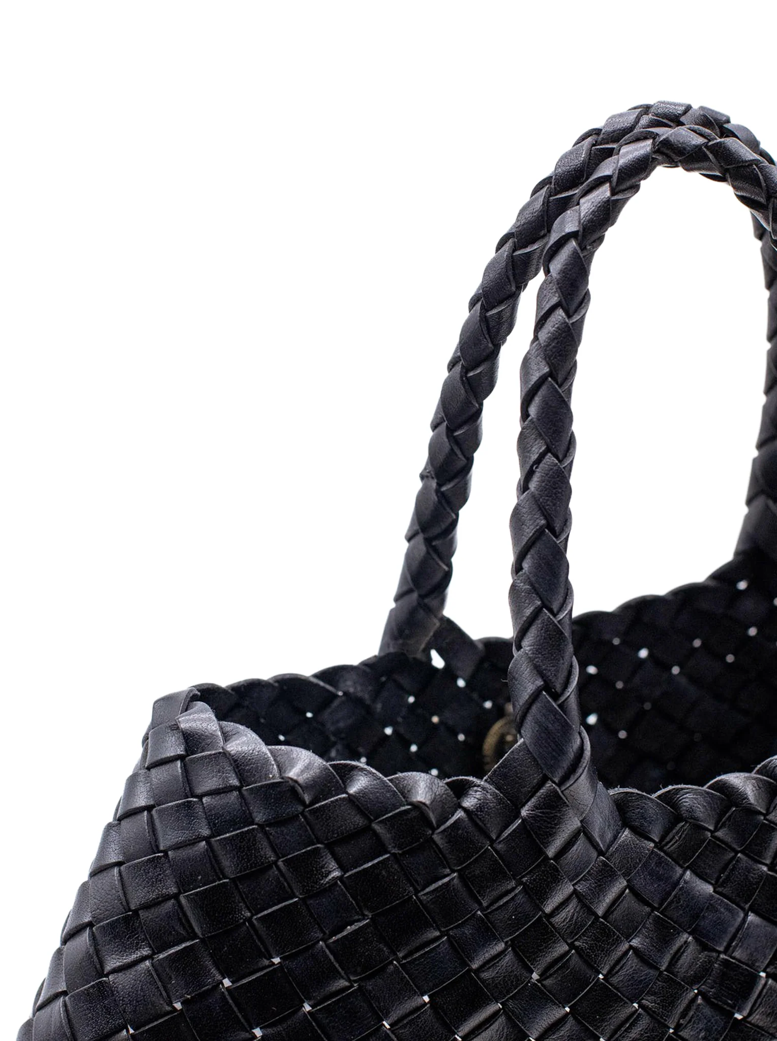 SANTA CROCE SMALL BLACK LEATHER BAG - Image 6