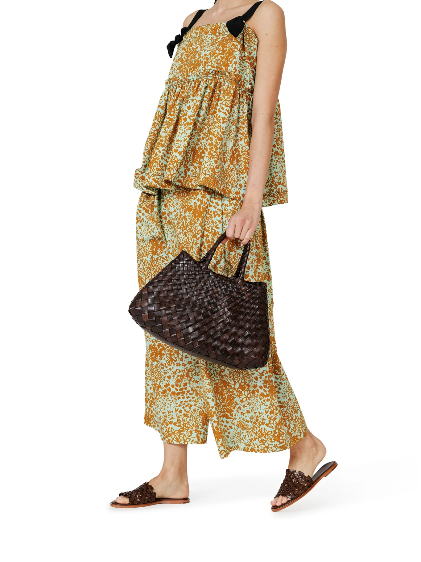 SANTA CROCE SMALL BROWN LEATHER BAG - Image 2