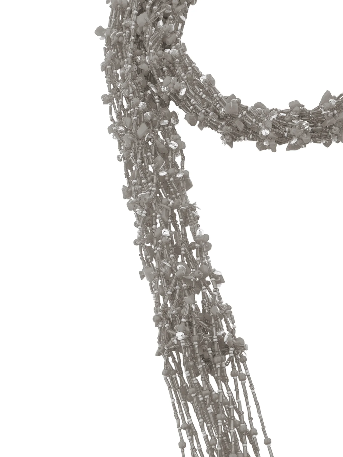 NECKLACE WITH EMBROIDERED SCARF - Image 2