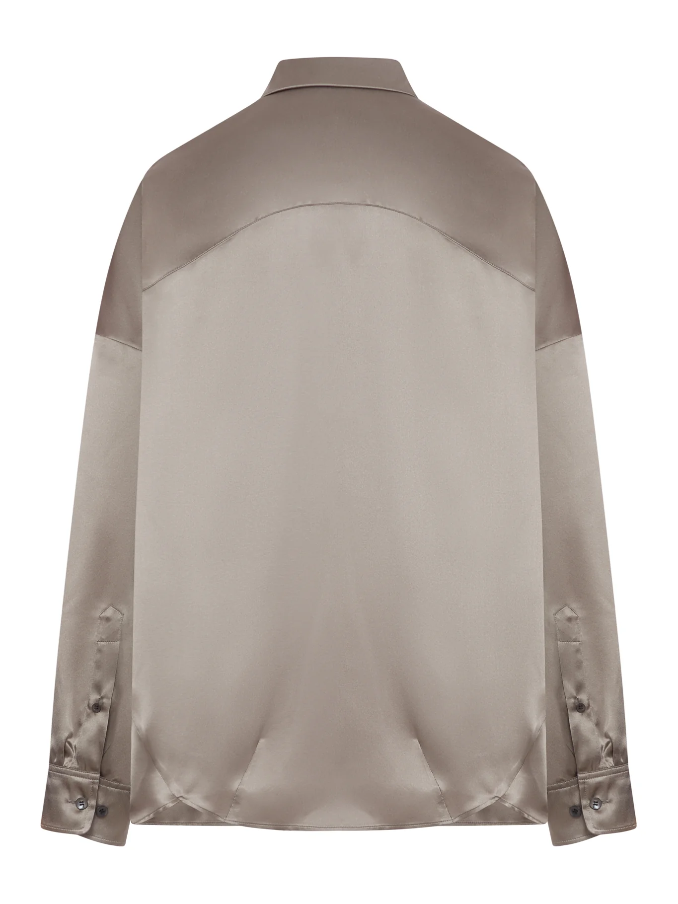 SATIN-EFFECT SILK SHIRT - Image 2