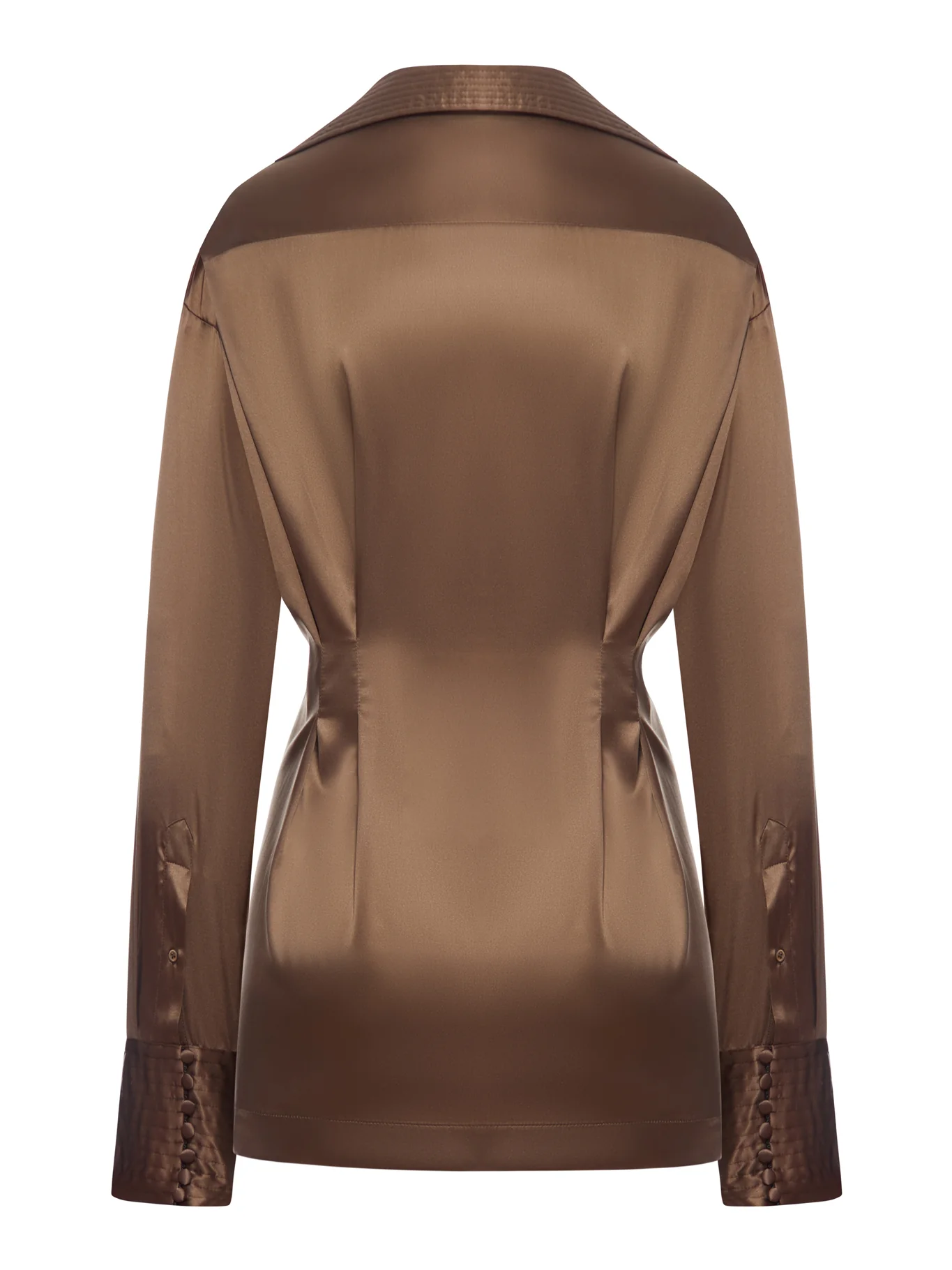 SILK BLOUSE WITH FRONT DRAPING - Image 2