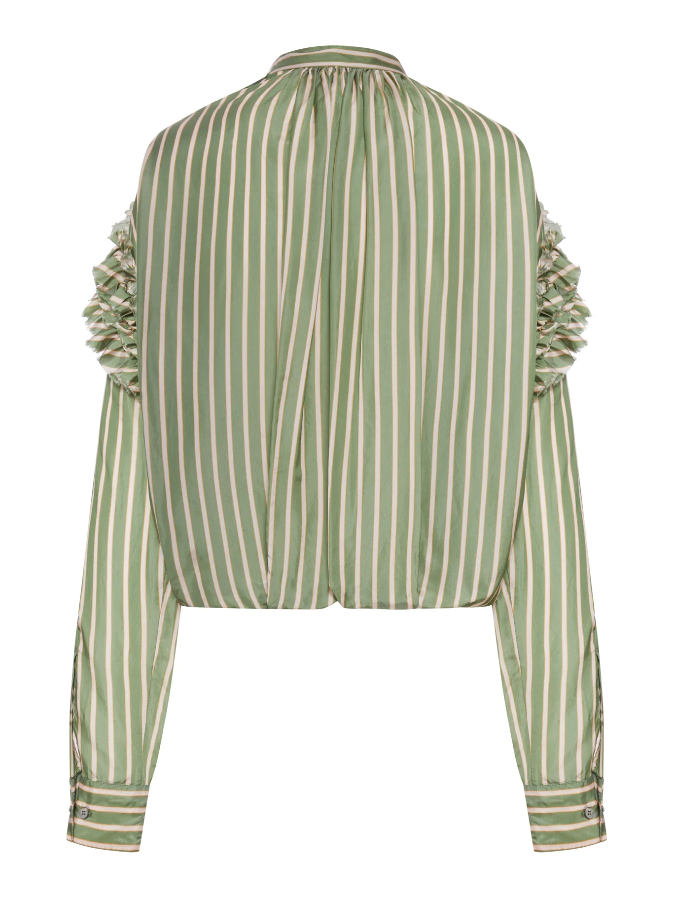 STRIPED BLOUSE WITH RUFFLES - Image 2