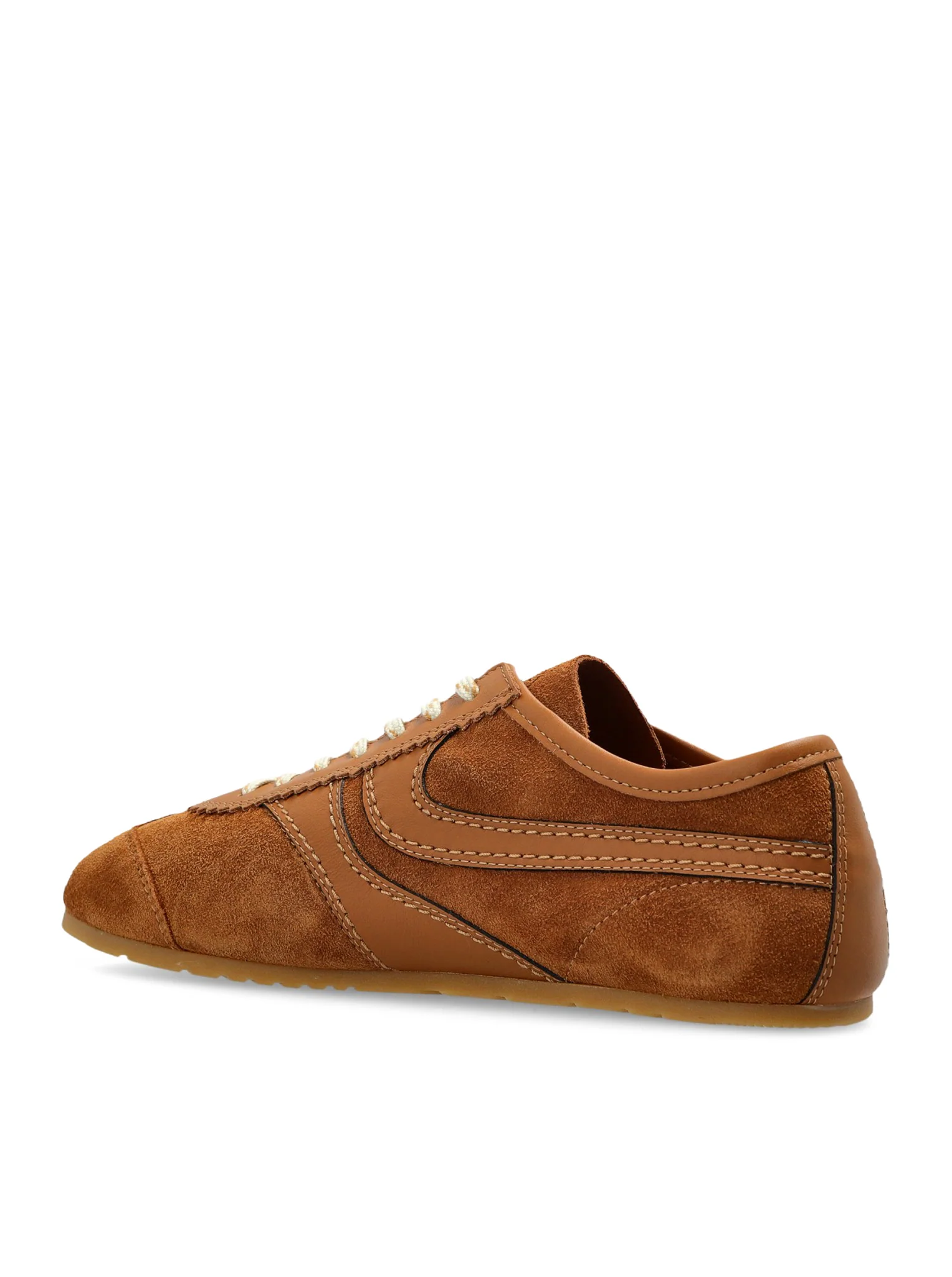 TWO-TONE LEATHER AND SUEDE SNEAKERS - Image 3