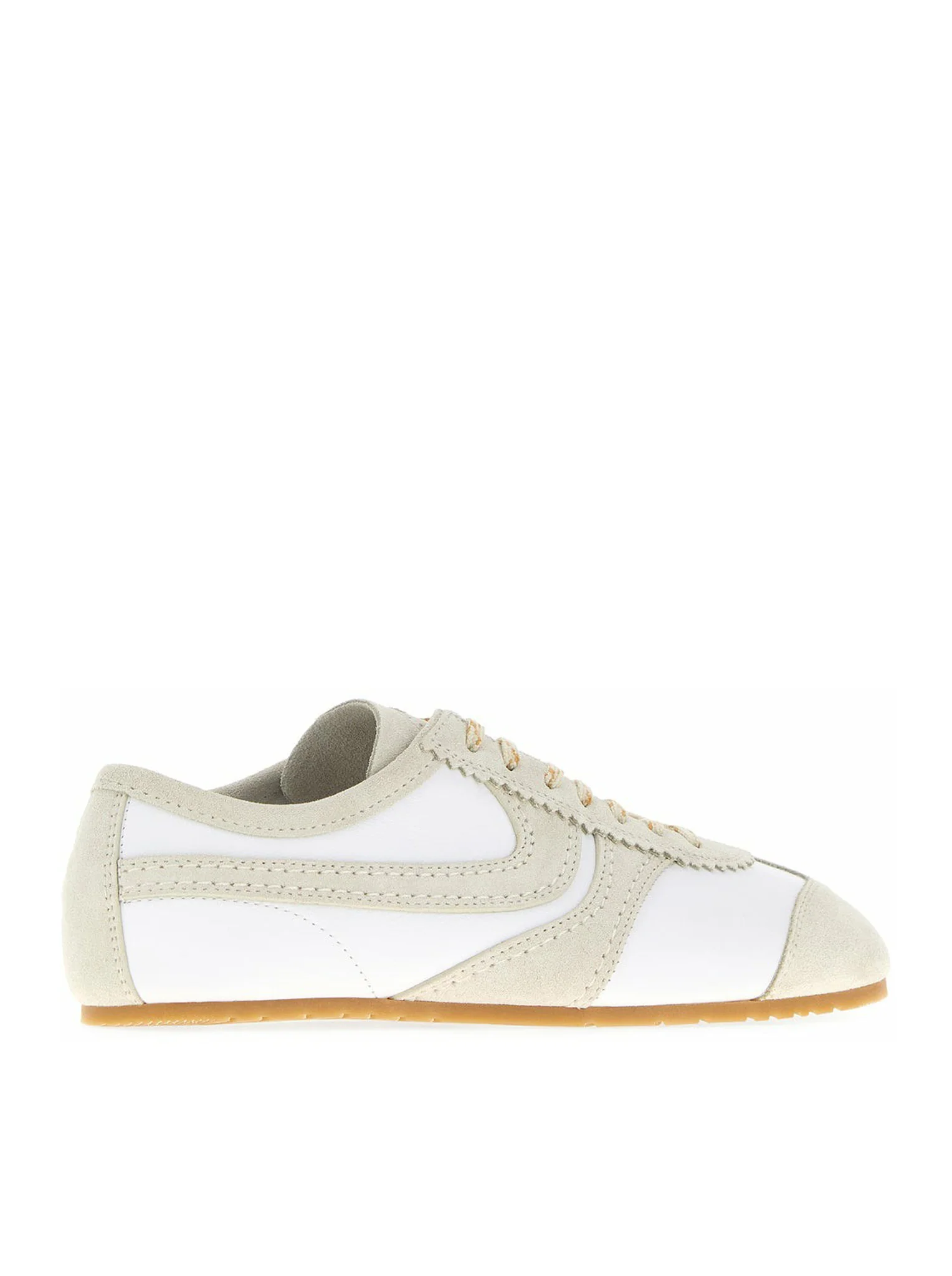 TWO-TONE LEATHER AND SUEDE SNEAKERS - Image 3