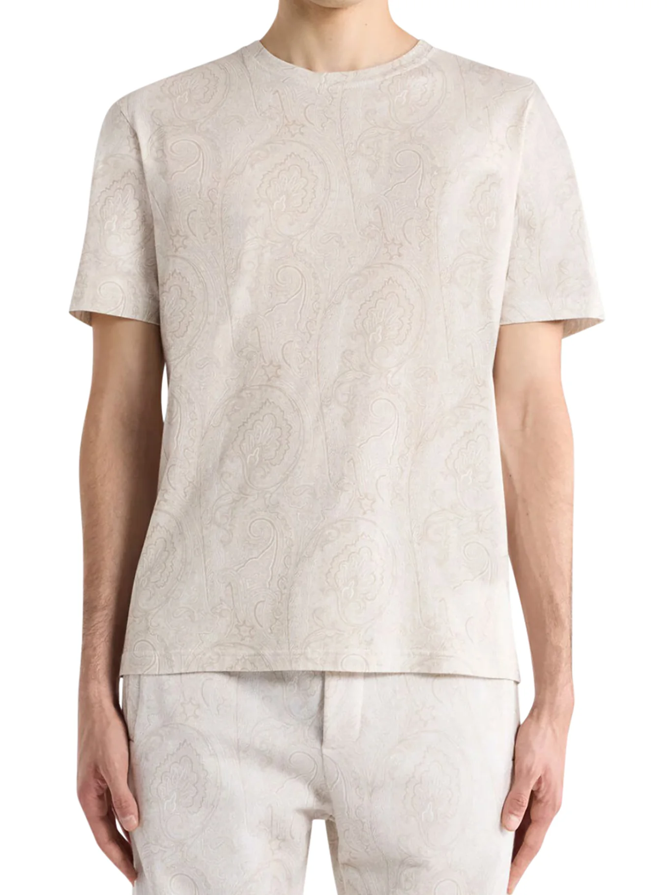 COTTON T-SHIRT WITH ARNICA PATTERN - Image 2