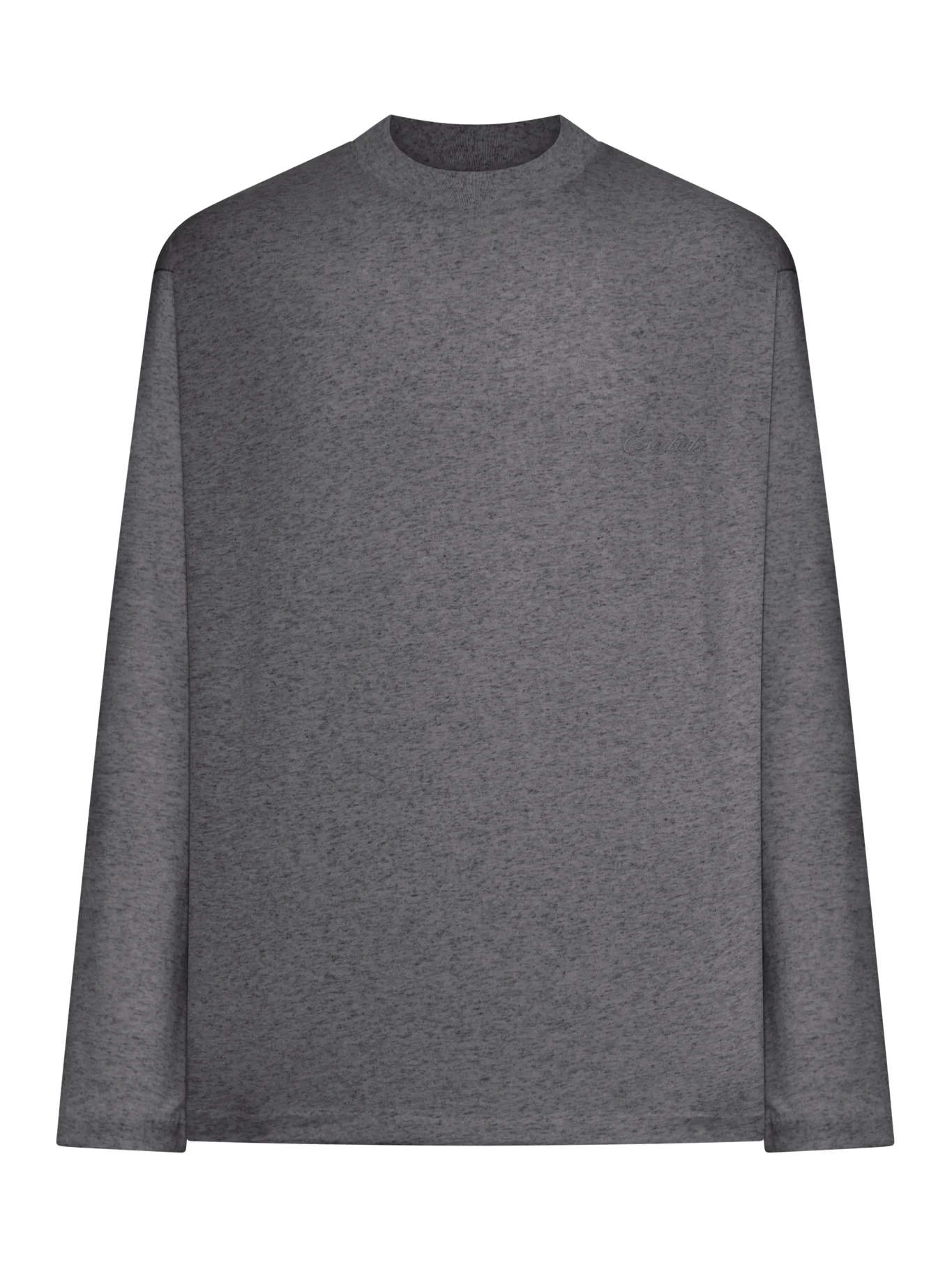 CREW NECK LONG SLEEVE COTTON T-SHIRT