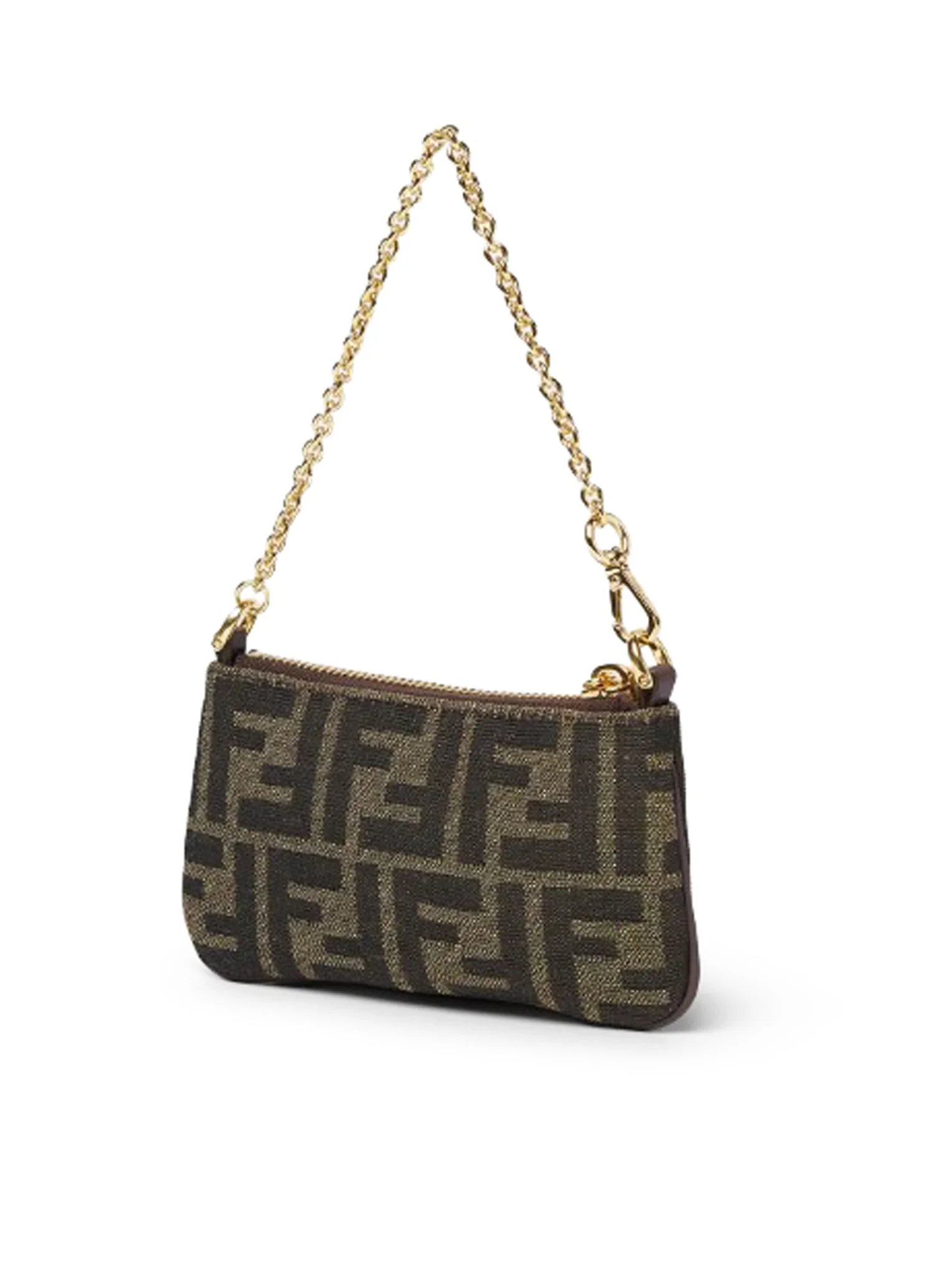 BAGUETTE MINI POUCH IN JACQUARD FF - Image 3