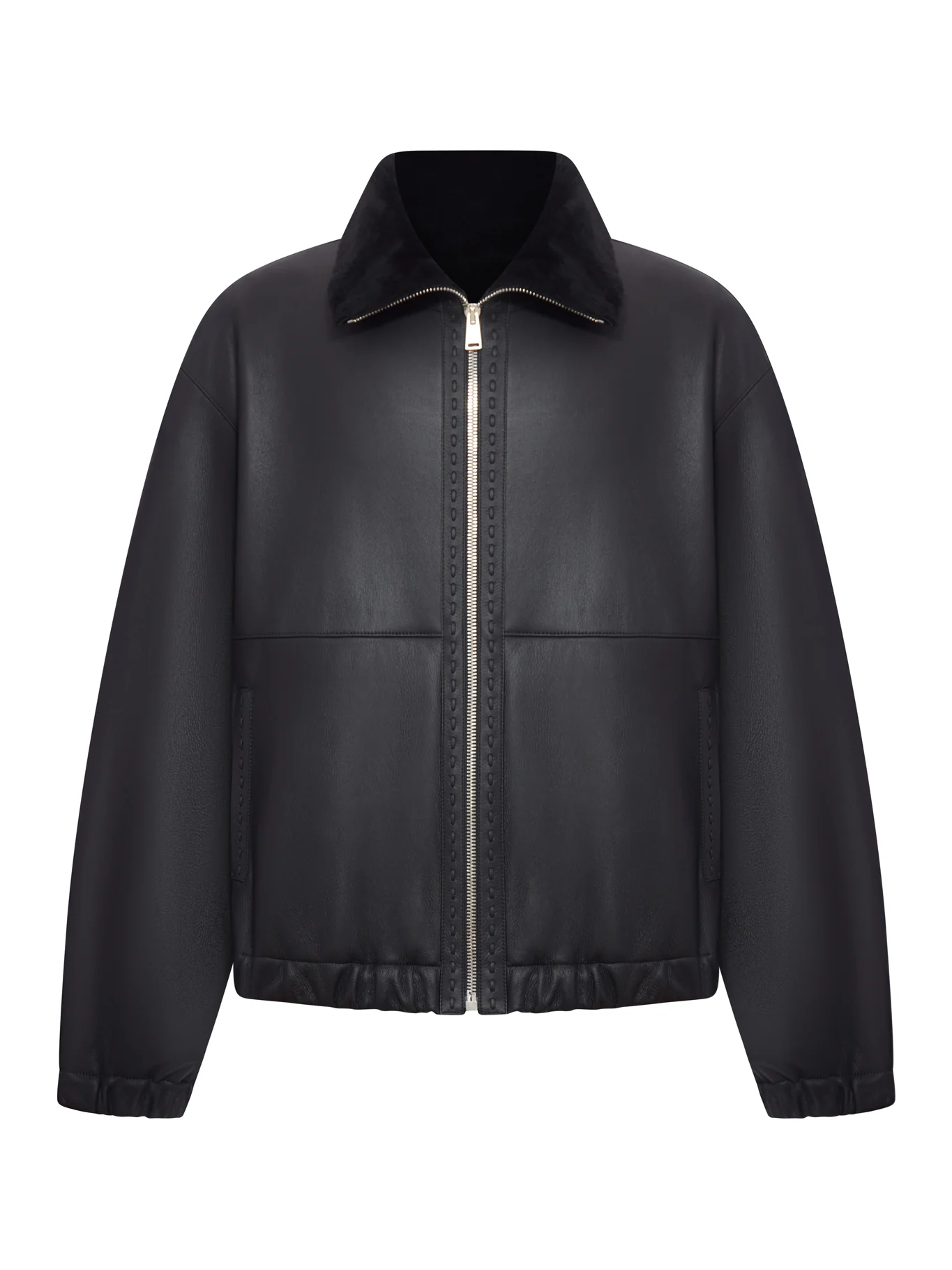 BLACK SHEEPSKIN BLOUSON