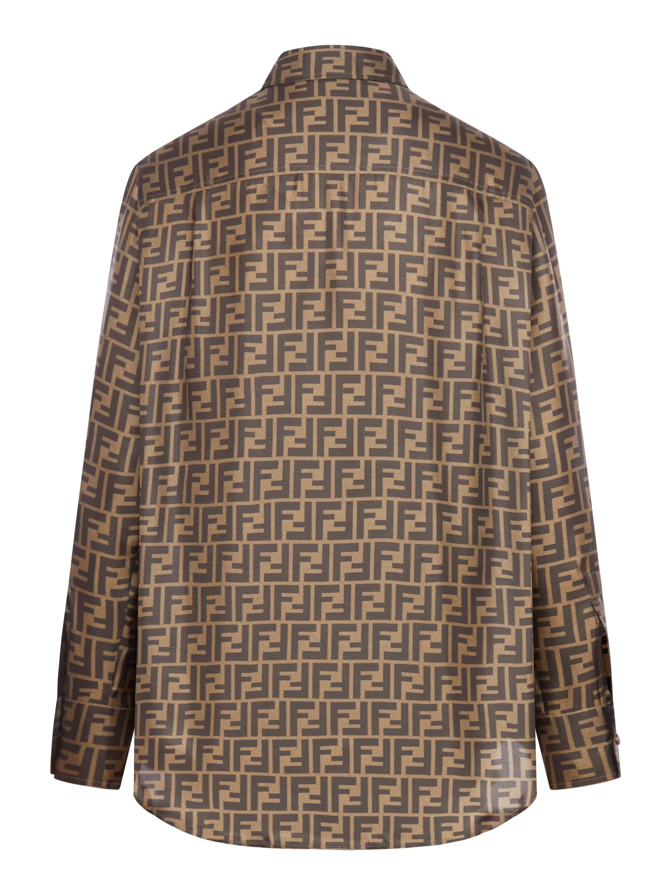 FF BROWN SILK SHIRT - Image 6