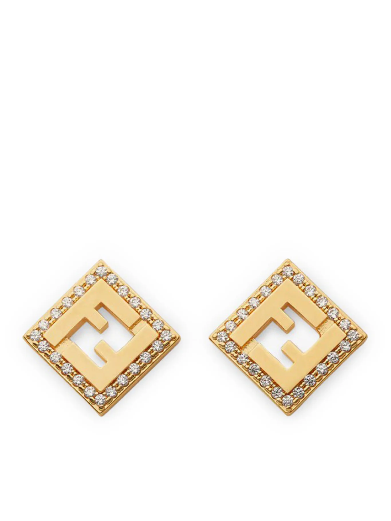 FOREVER GOLD-COLOURED METAL EARRINGS
