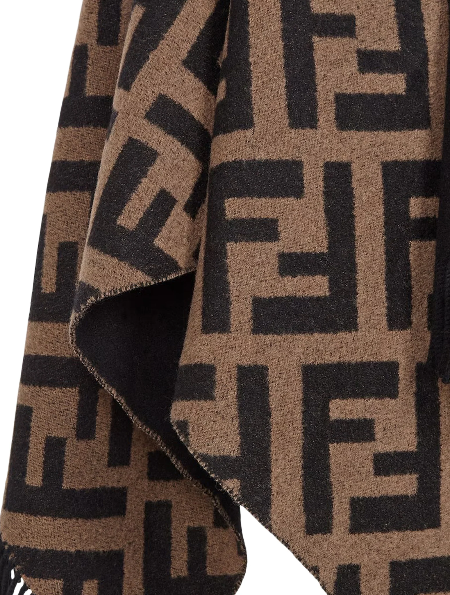 Multicolor cashmere and wool poncho - Image 5