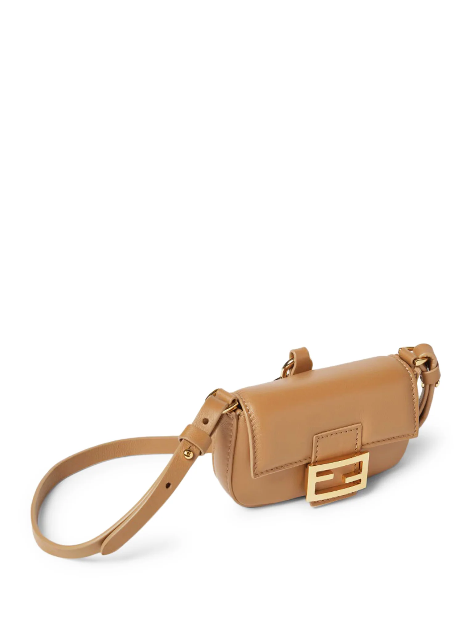 NANO BAGUETTE CHARM IN BEIGE NAPPA - Image 3