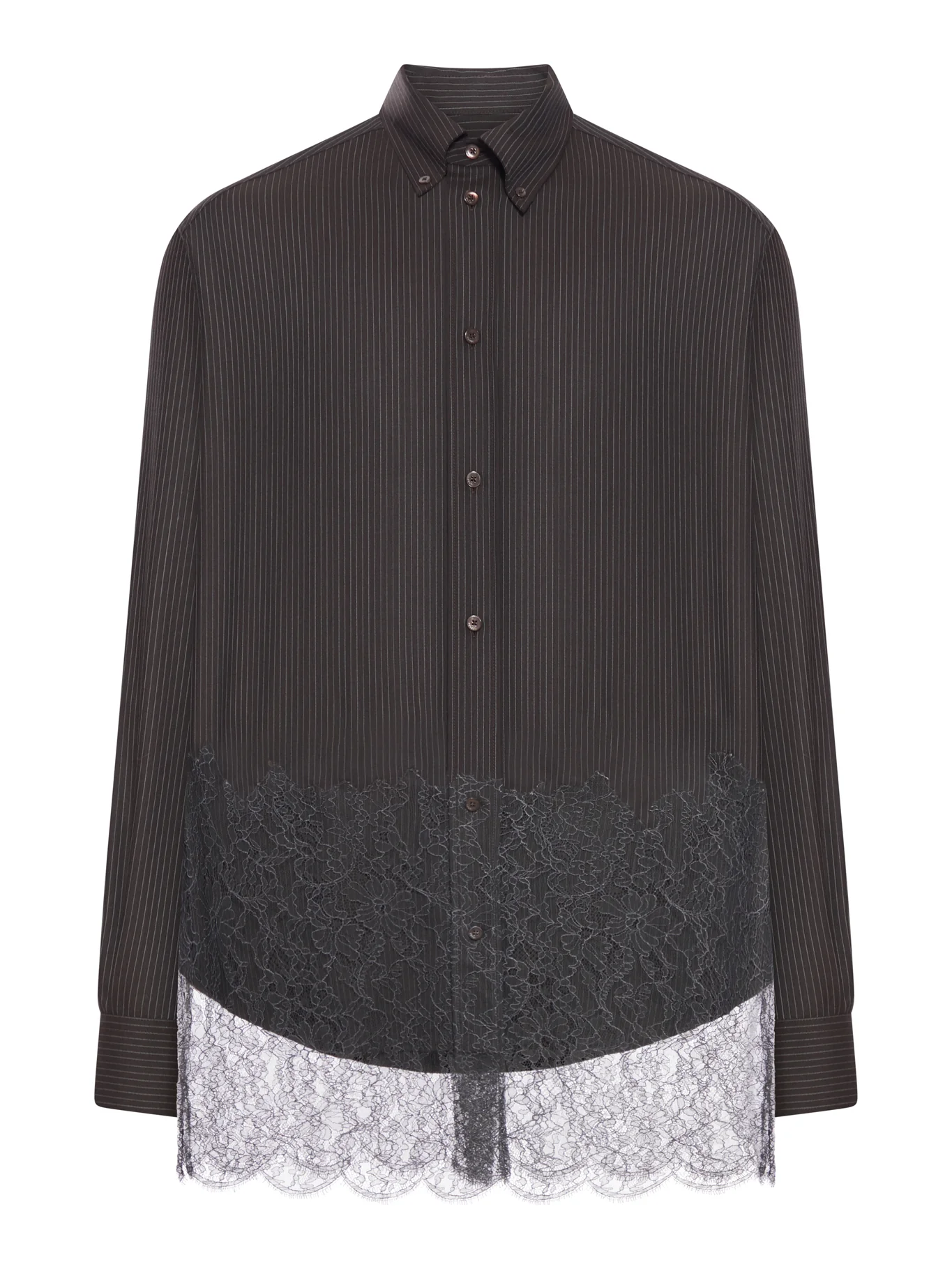 PINSTRIPED WOOL SHIRT