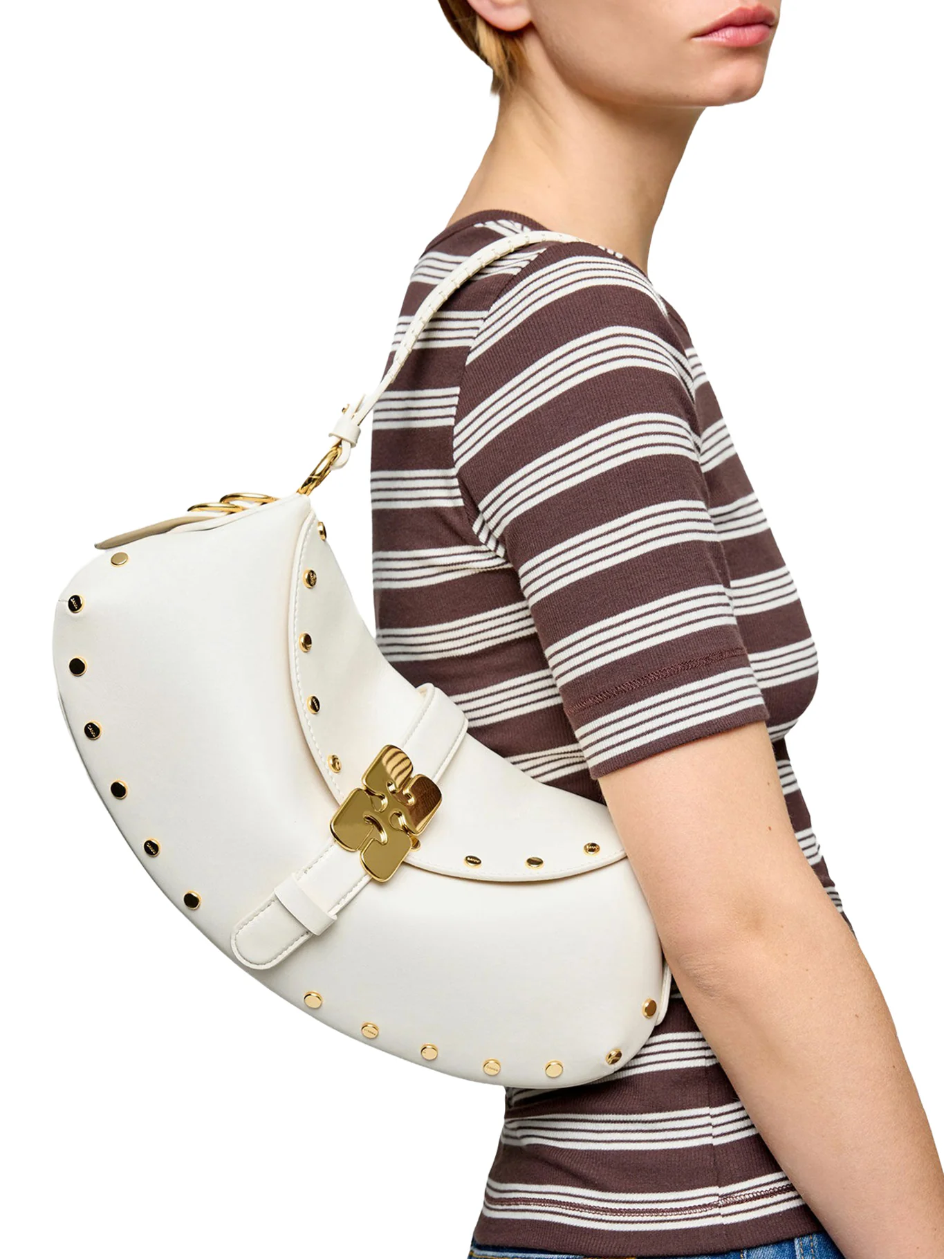 B-KAT STUDS LEATHER BAG - Image 3
