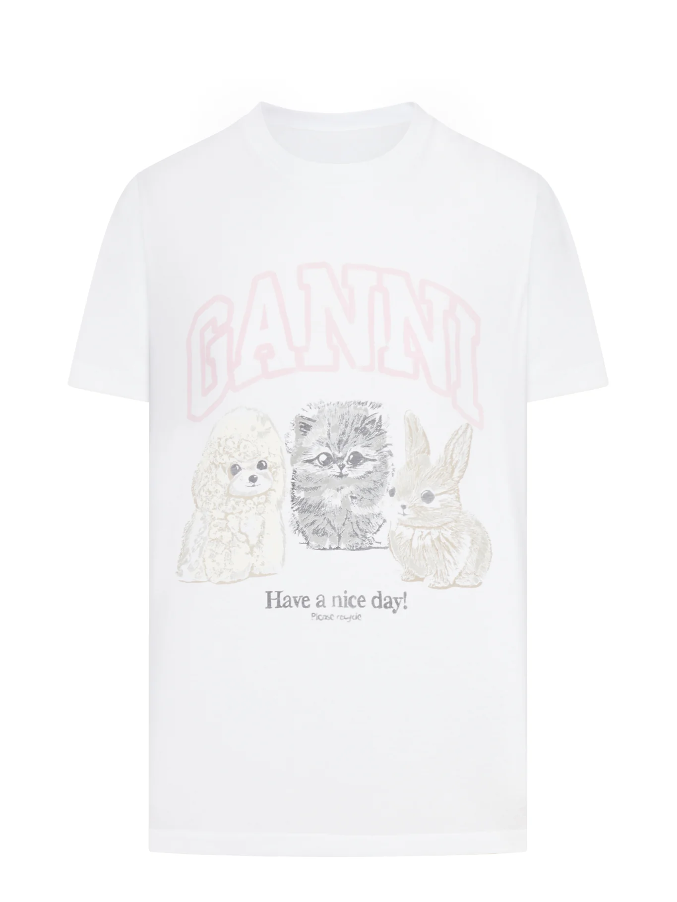 BASIC T-SHIRT IN COTTON JERSEY WITH ANIMAL GRAPHICS