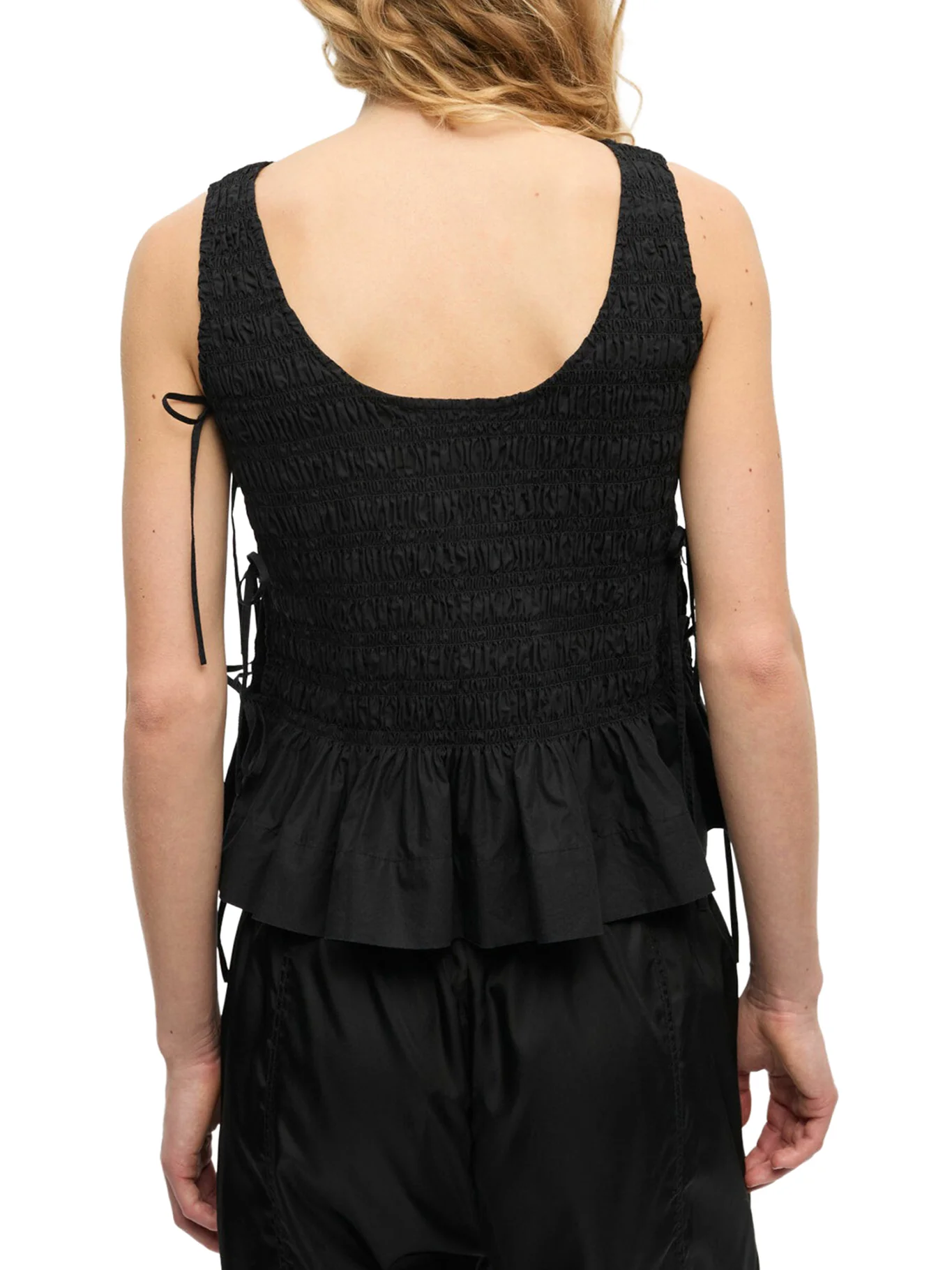 BLACK COTTON TOP WITH LAYERS - Image 4